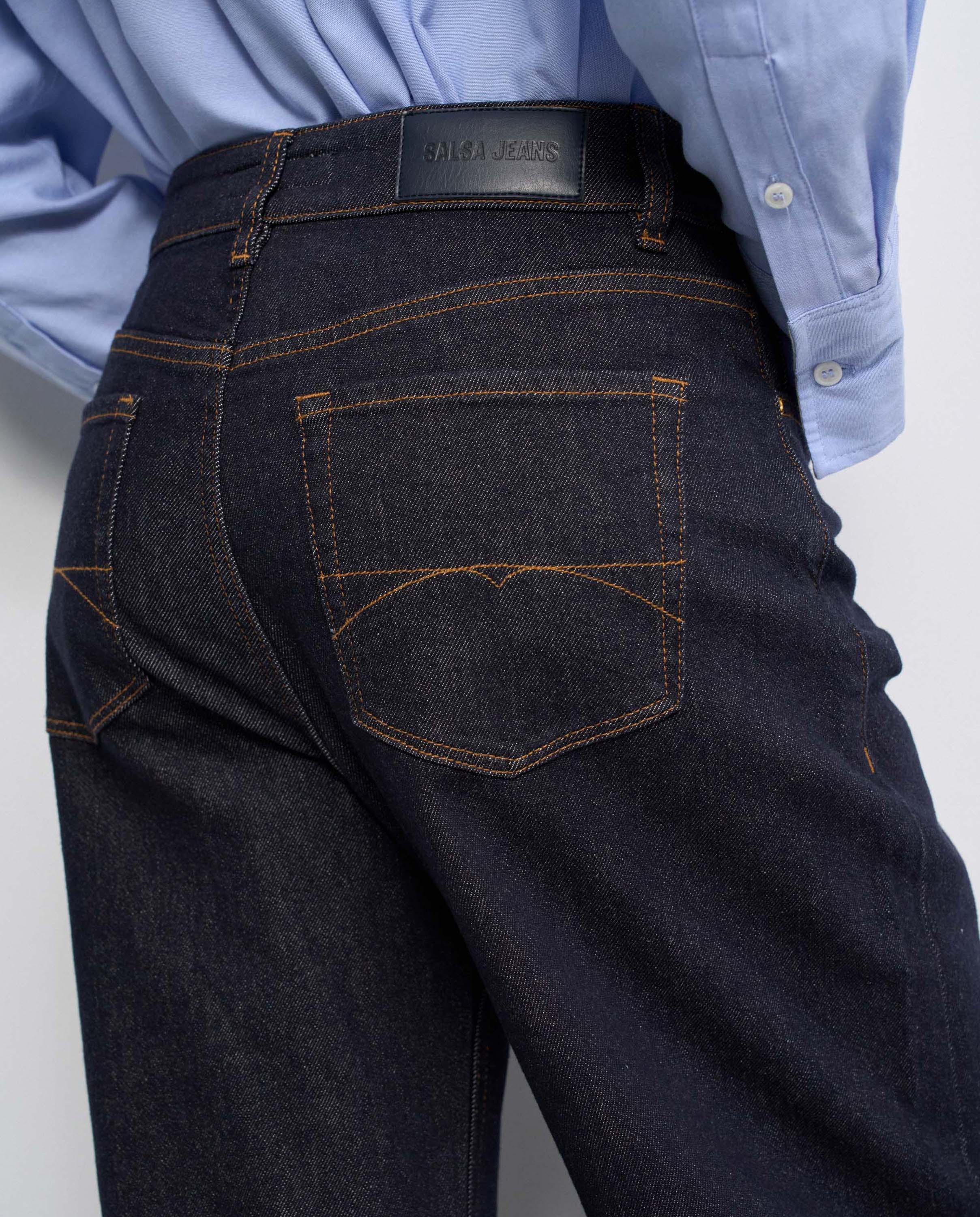 Vaqueros barrel de mujer - Salsa Jeans - Azul Azul-4