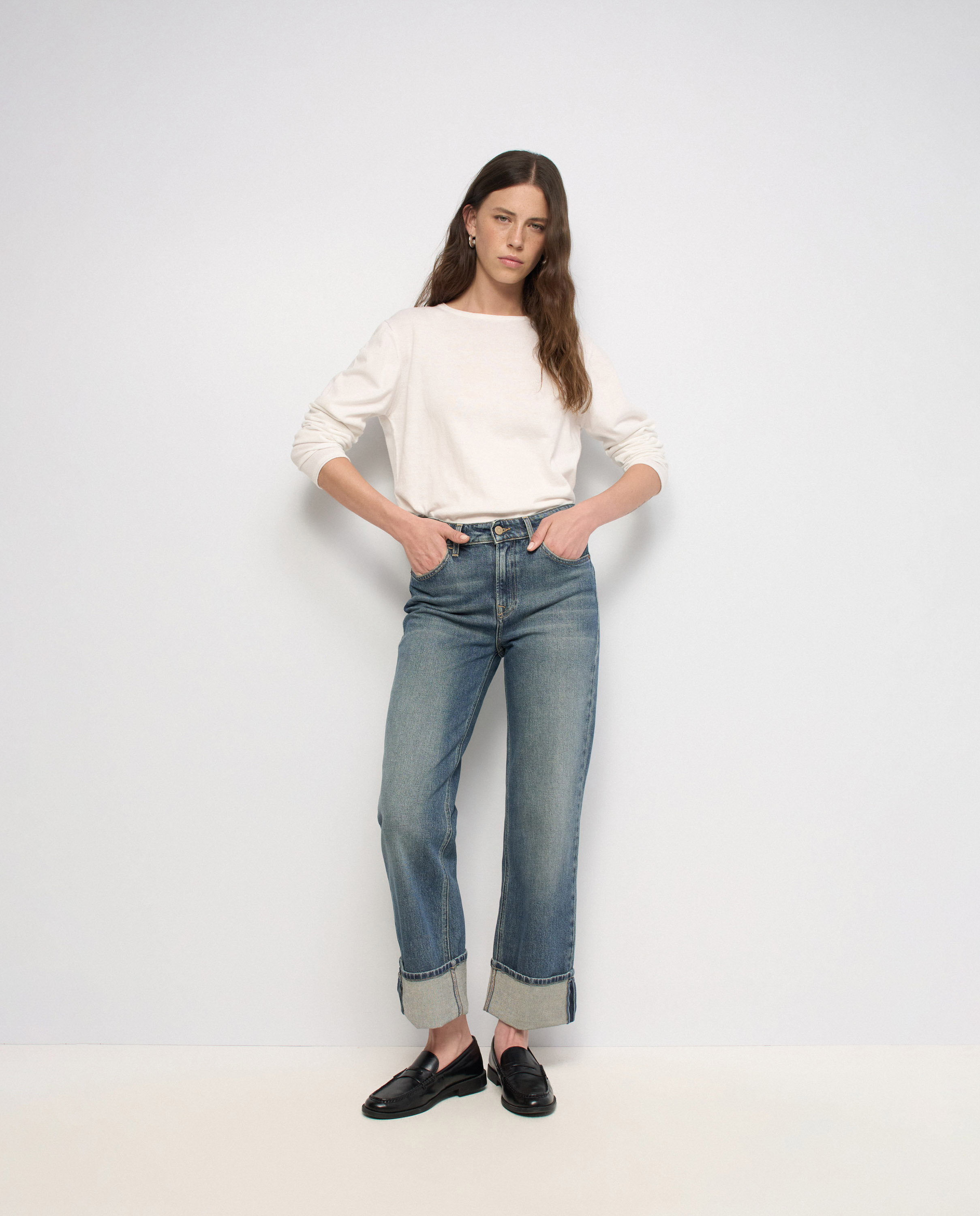 Vaqueros true straight de mujer - Salsa Jeans - Azul Azul-1