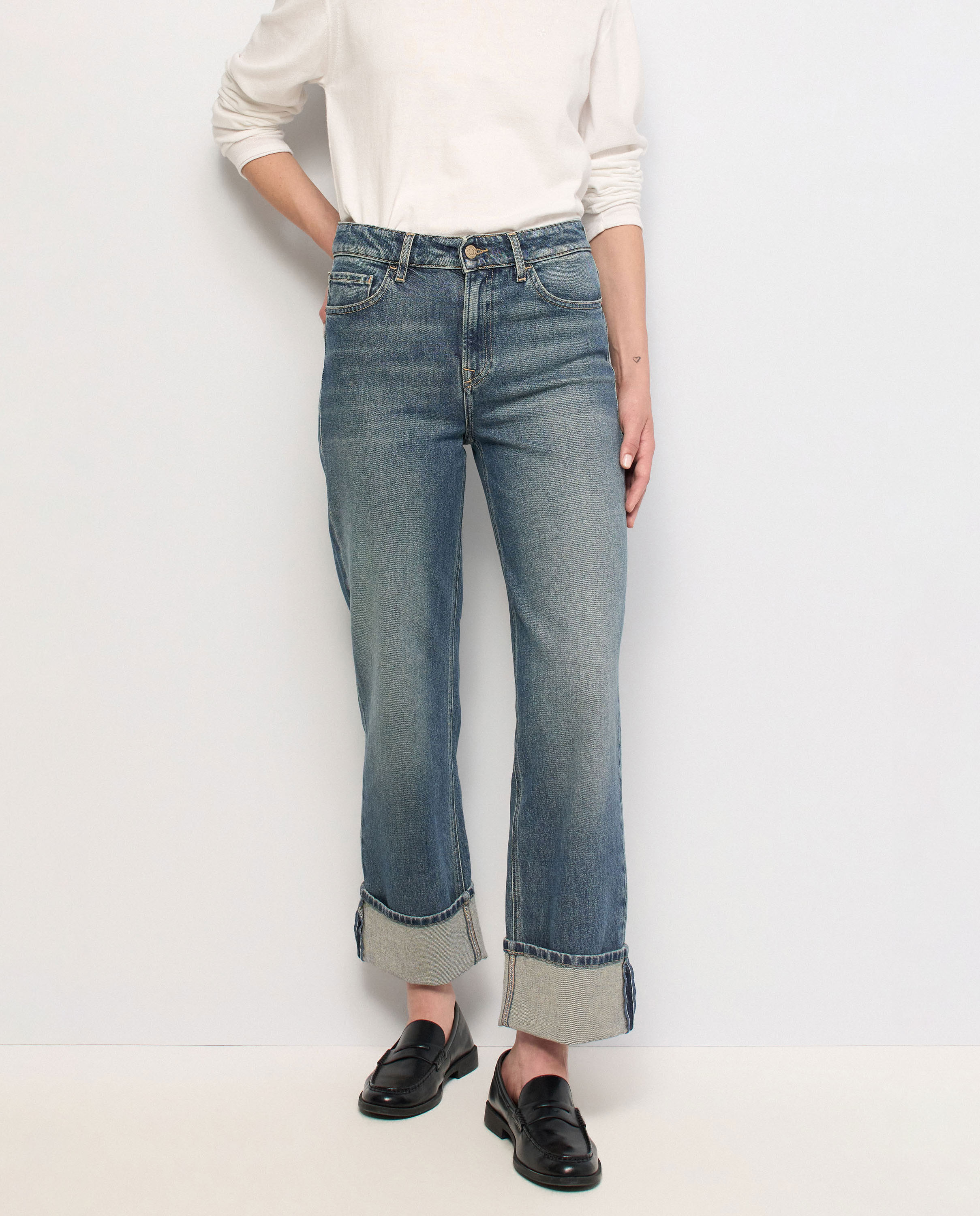 Vaqueros true straight de mujer - Salsa Jeans - Azul Azul-5