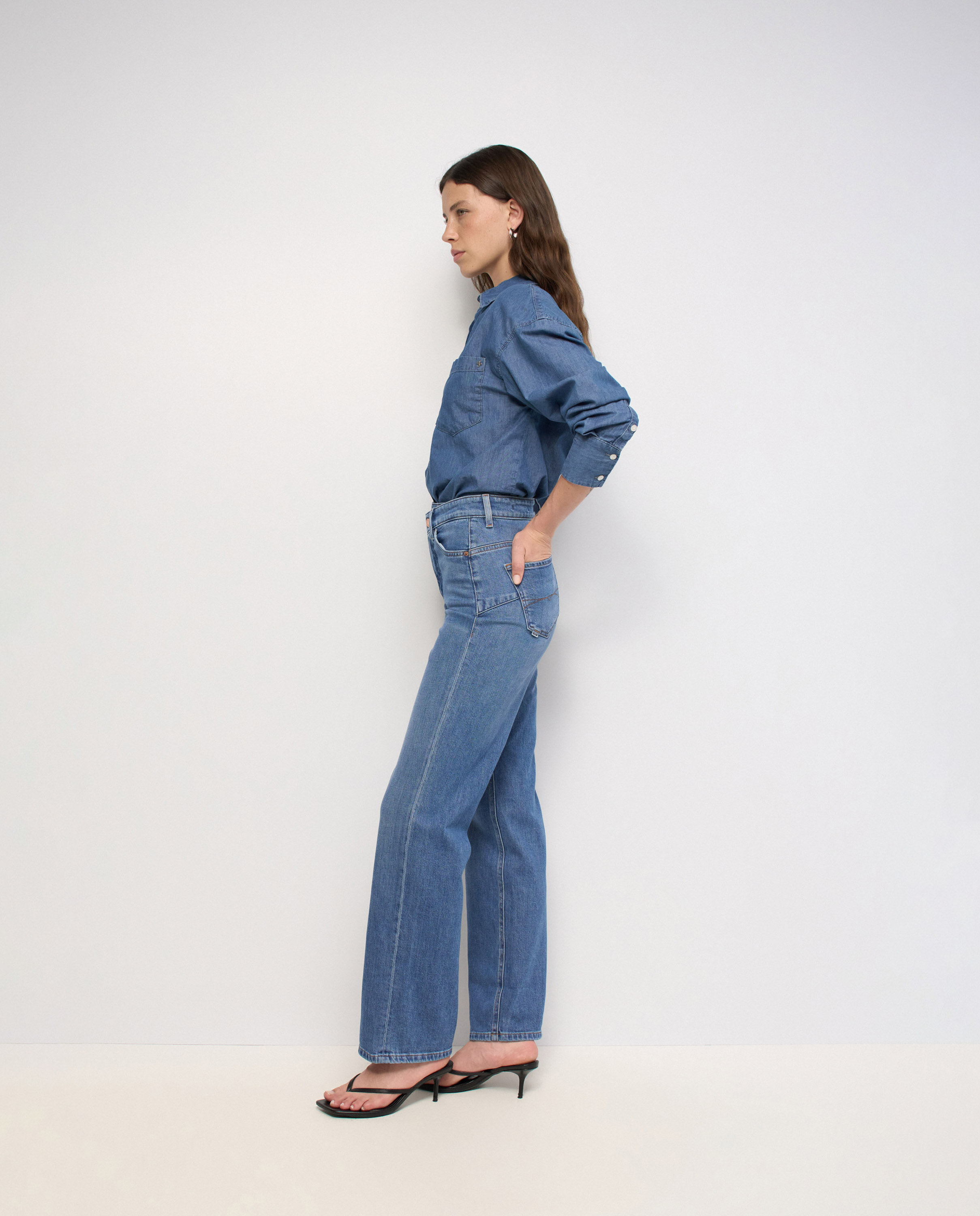 Vaqueros faith push in straight de mujer - Salsa Jeans - Azul Azul-2