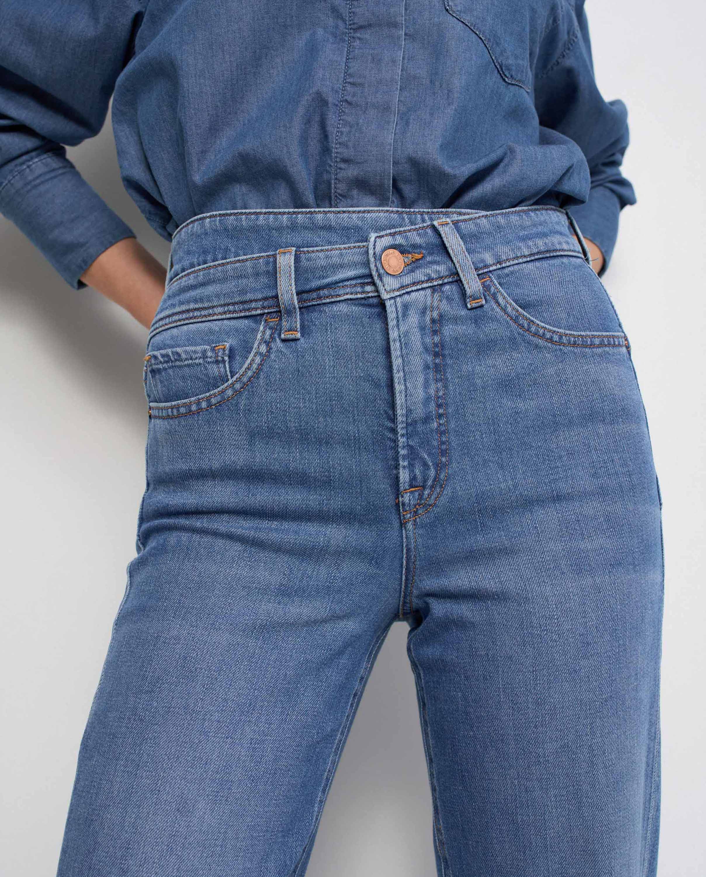 Vaqueros faith push in straight de mujer - Salsa Jeans - Azul Azul-4