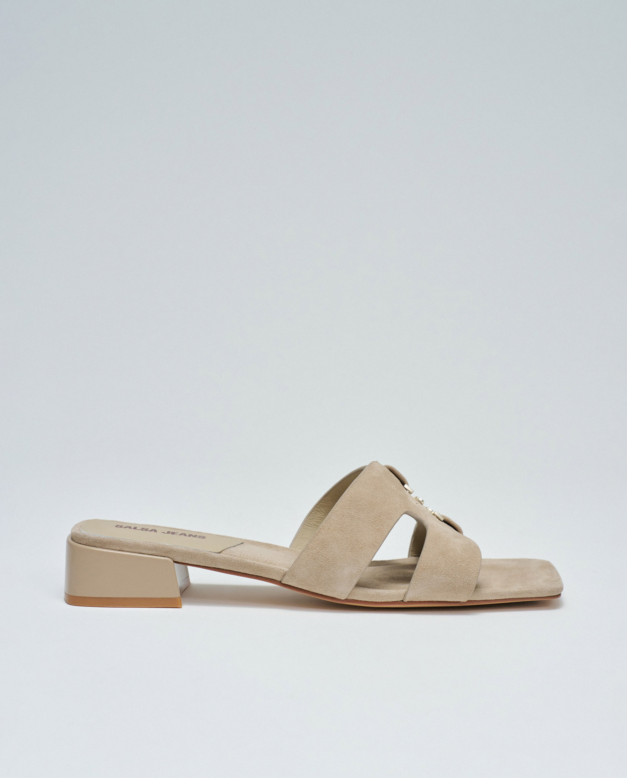 Imagen 0 de Sandalias de cuero de mujer Natural