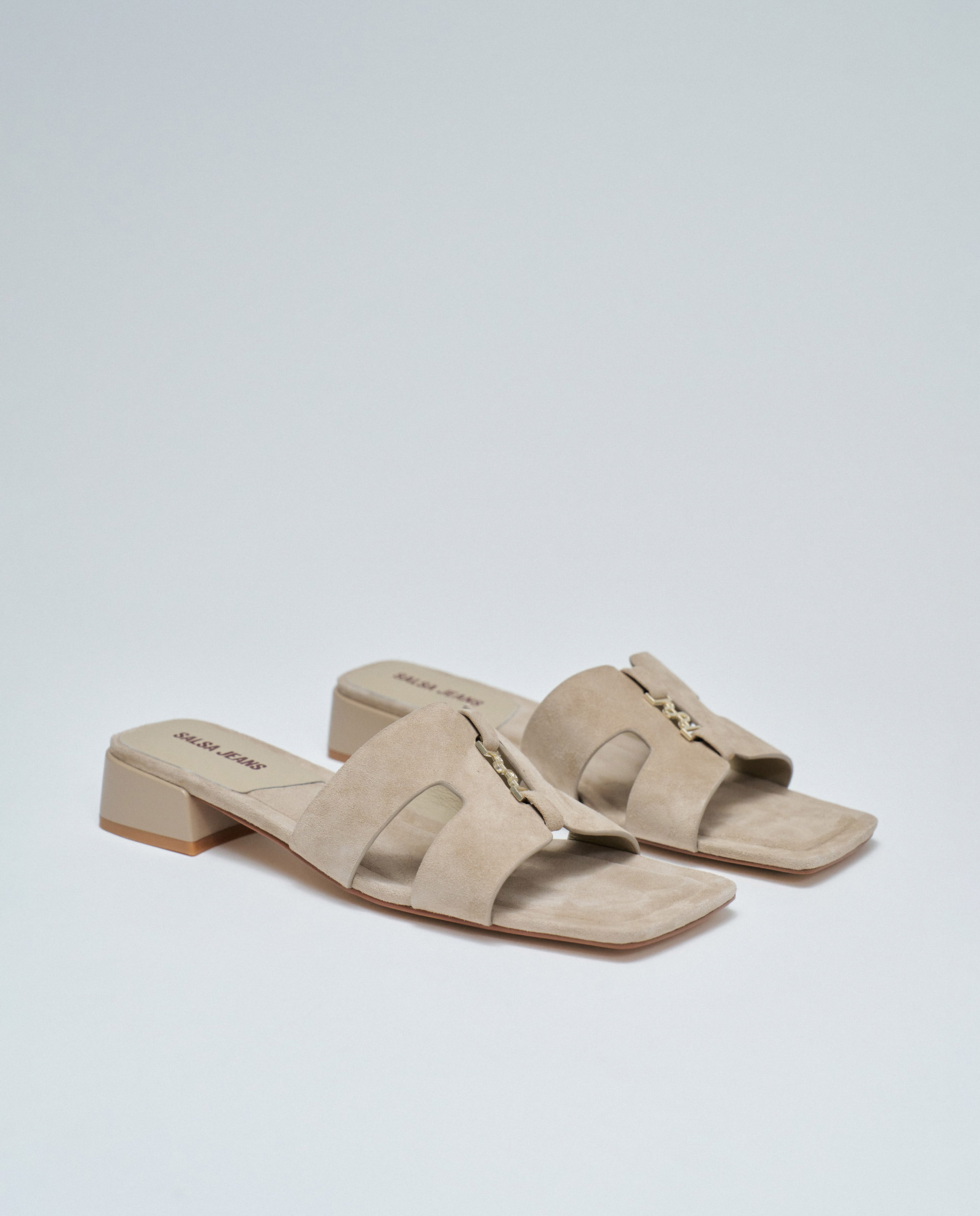 Sandalias de cuero de mujer - Salsa Jeans - Natural Natural-3