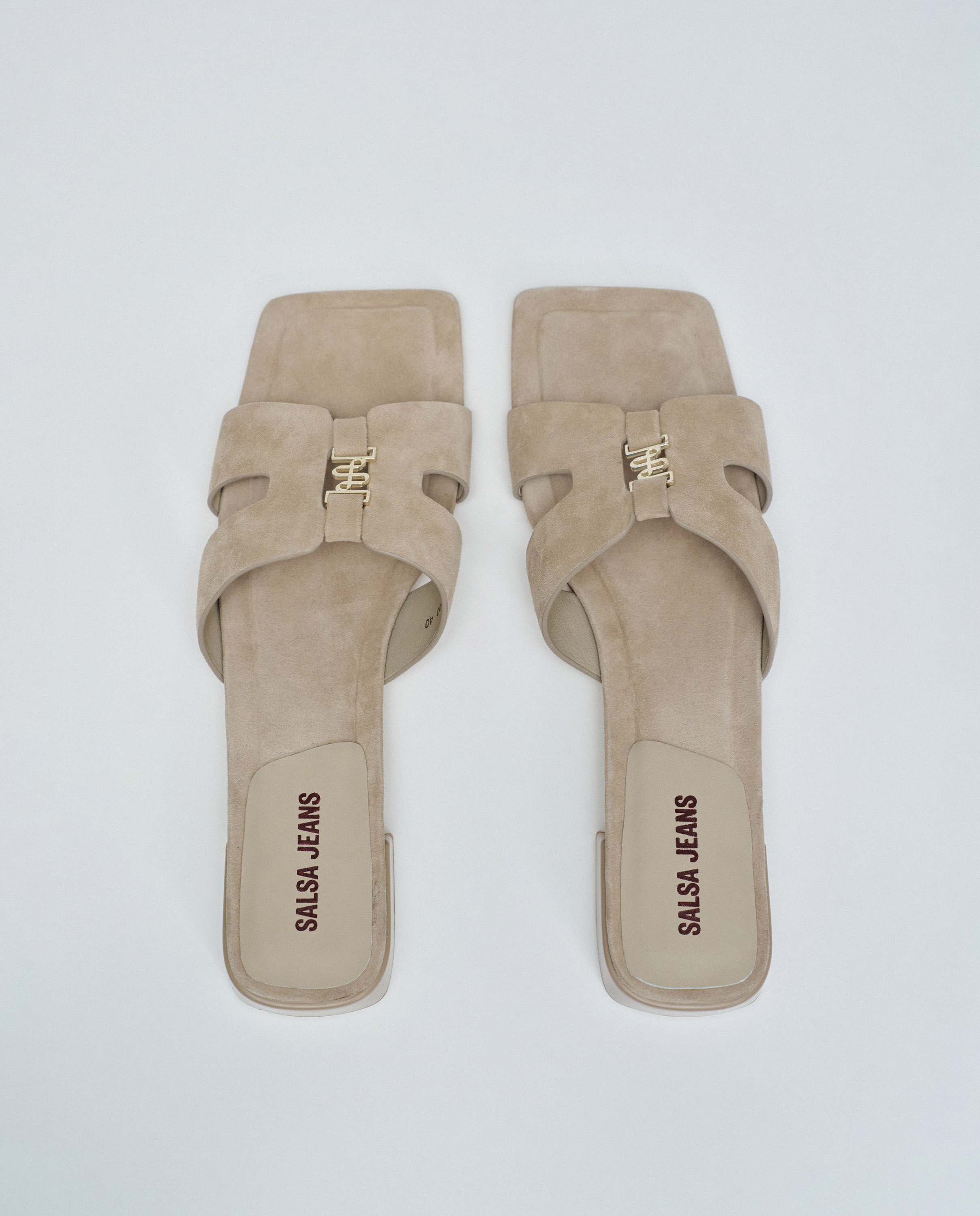 Sandalias de cuero de mujer - Salsa Jeans - Natural Natural-4