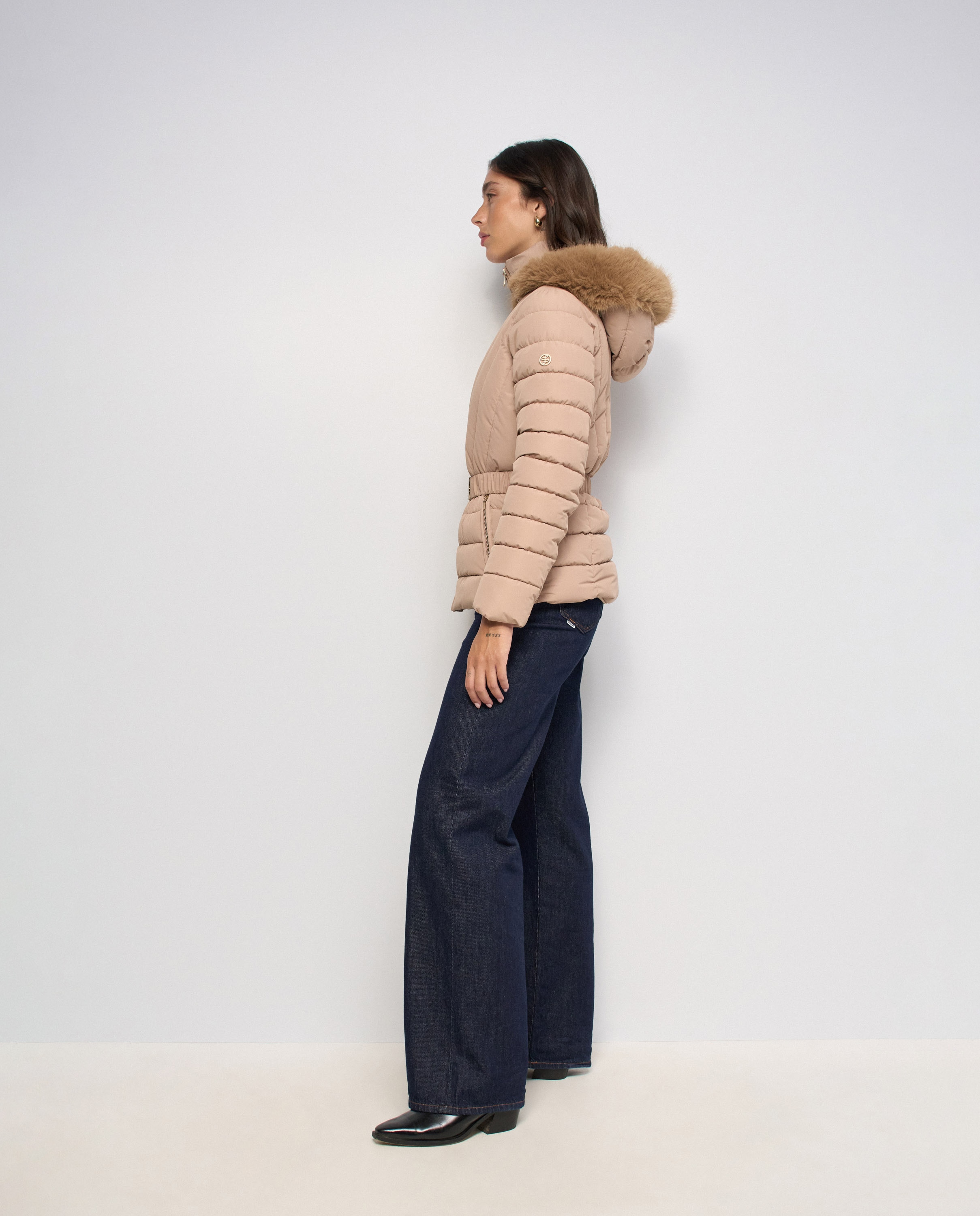 Abrigo acolchado jackie de mujer - Salsa Jeans - Camel Camel-2