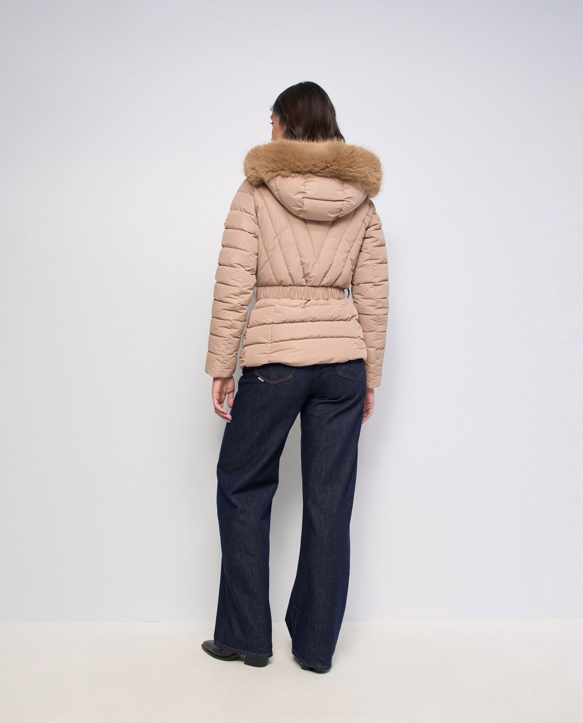 Abrigo acolchado jackie de mujer - Salsa Jeans - Camel Camel-3
