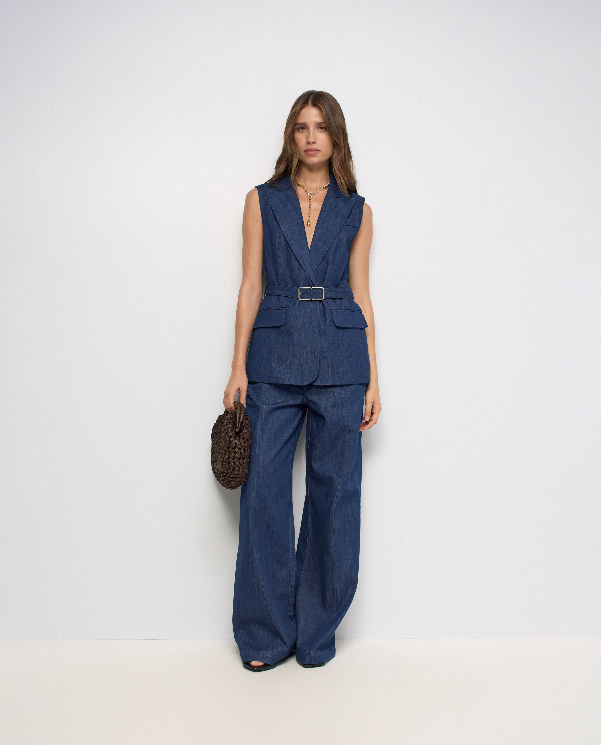 Chaleco de lightdenim de mujer - Salsa Jeans - Azul Azul-5