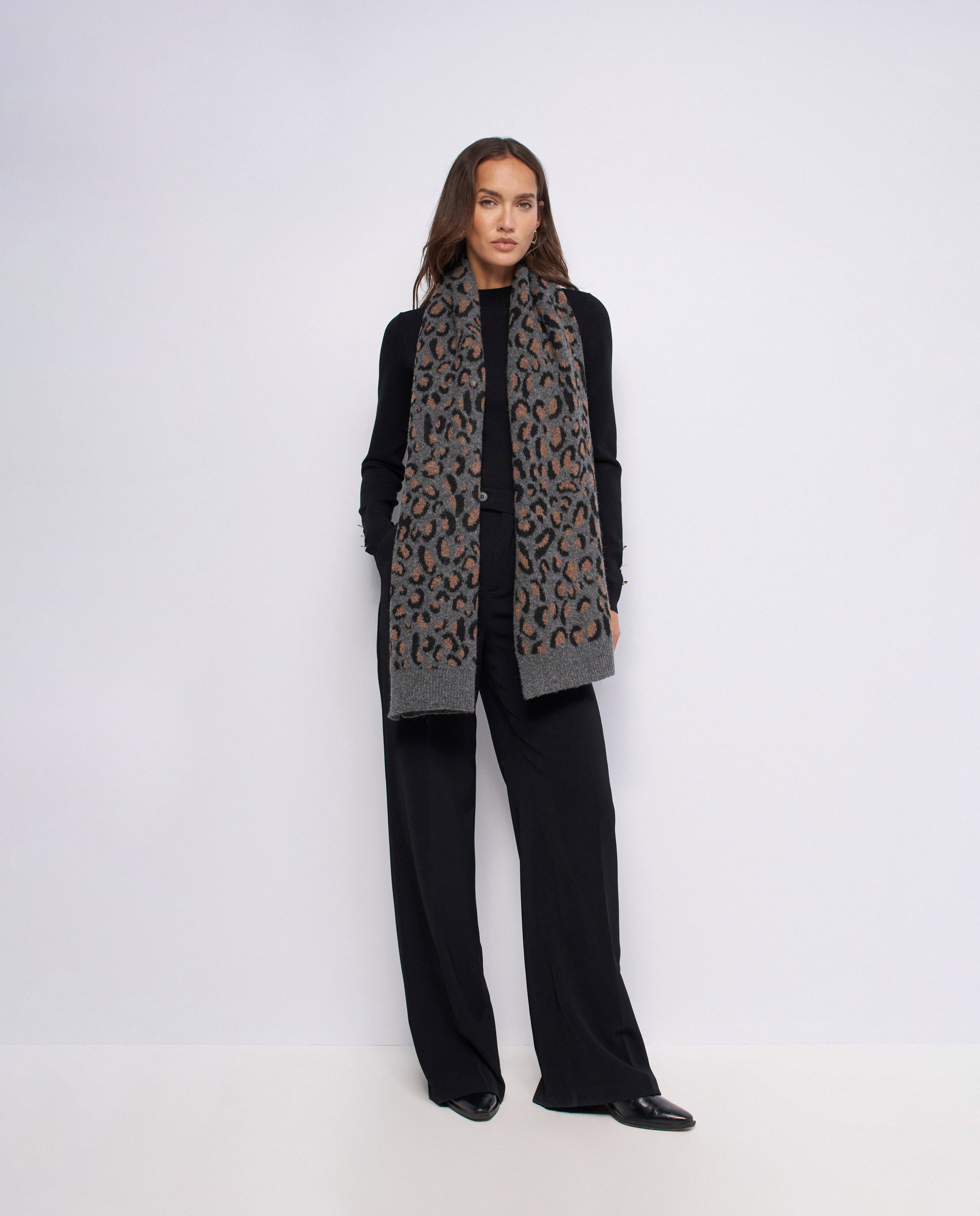 Imagen 2 de Bufanda animal print de mujer - Salsa Jeans - Marrón Marrón