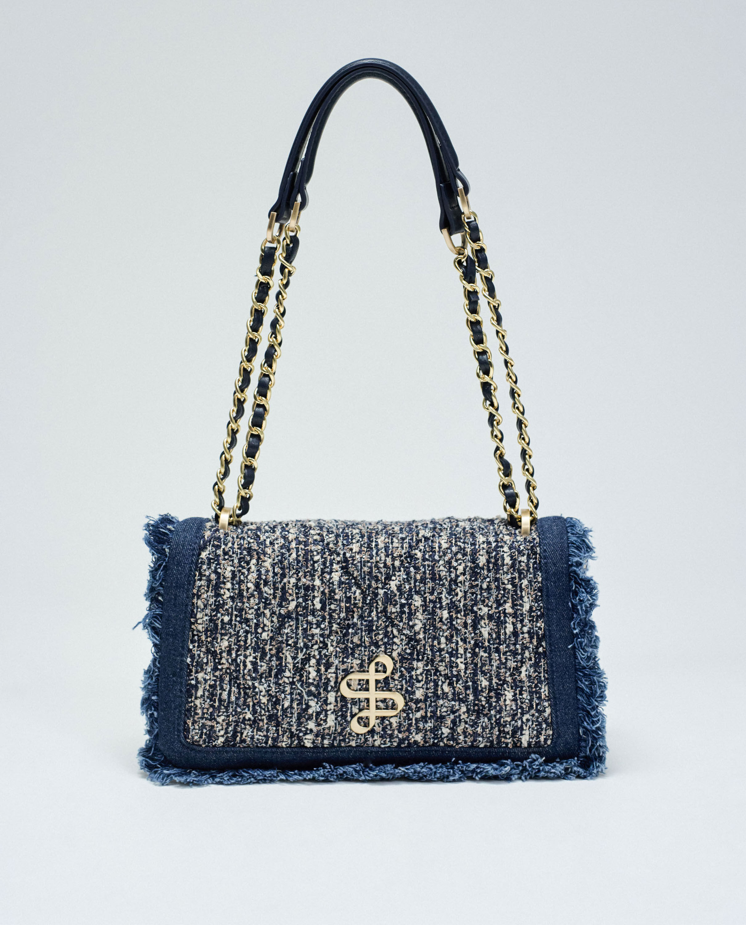 Bolso de tweed de mujer - Salsa Jeans - Azul Azul-4