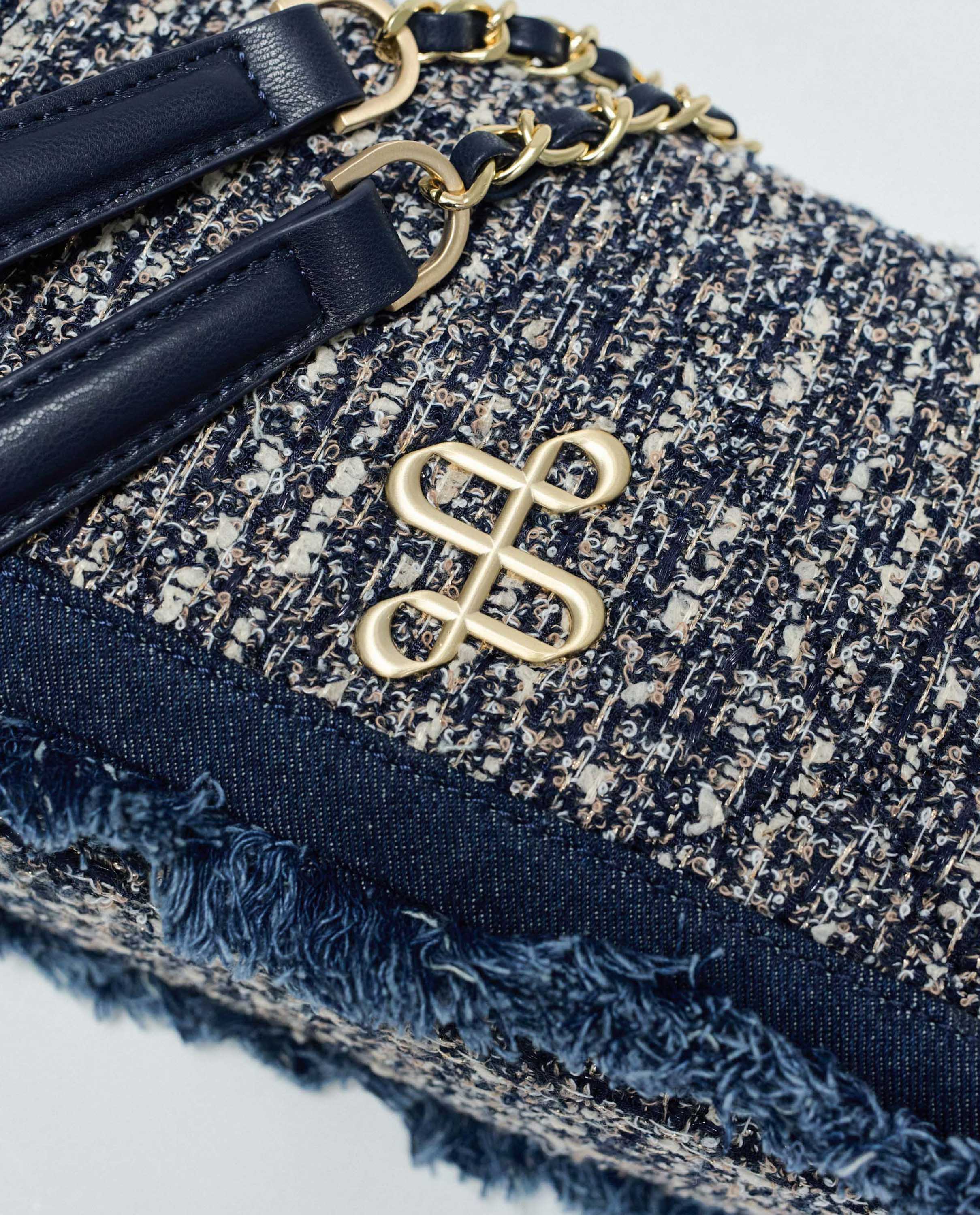Bolso de tweed de mujer - Salsa Jeans - Azul Azul-5