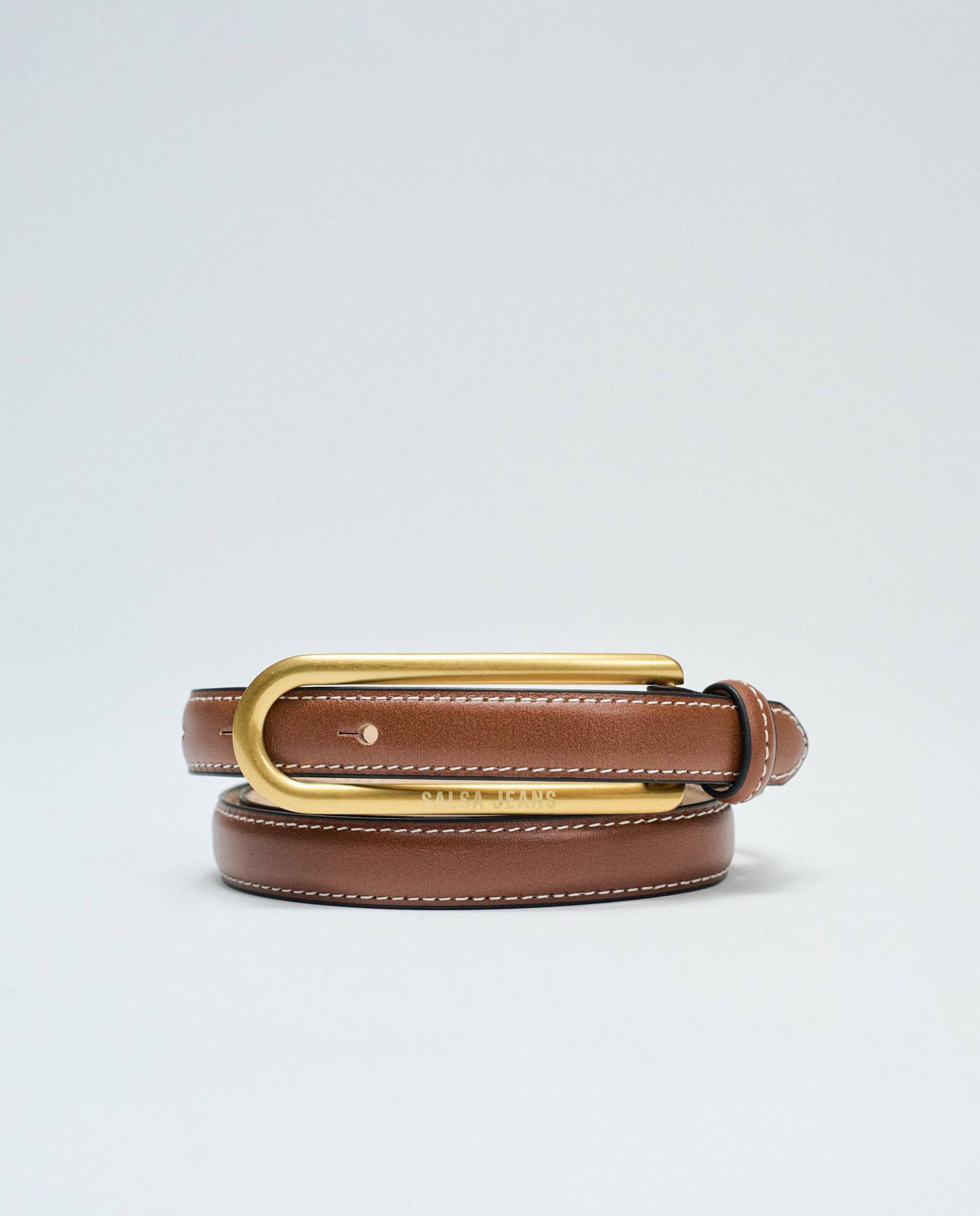 Cinturón de cuero de mujer - Salsa Jeans - Marrón Marrón-1