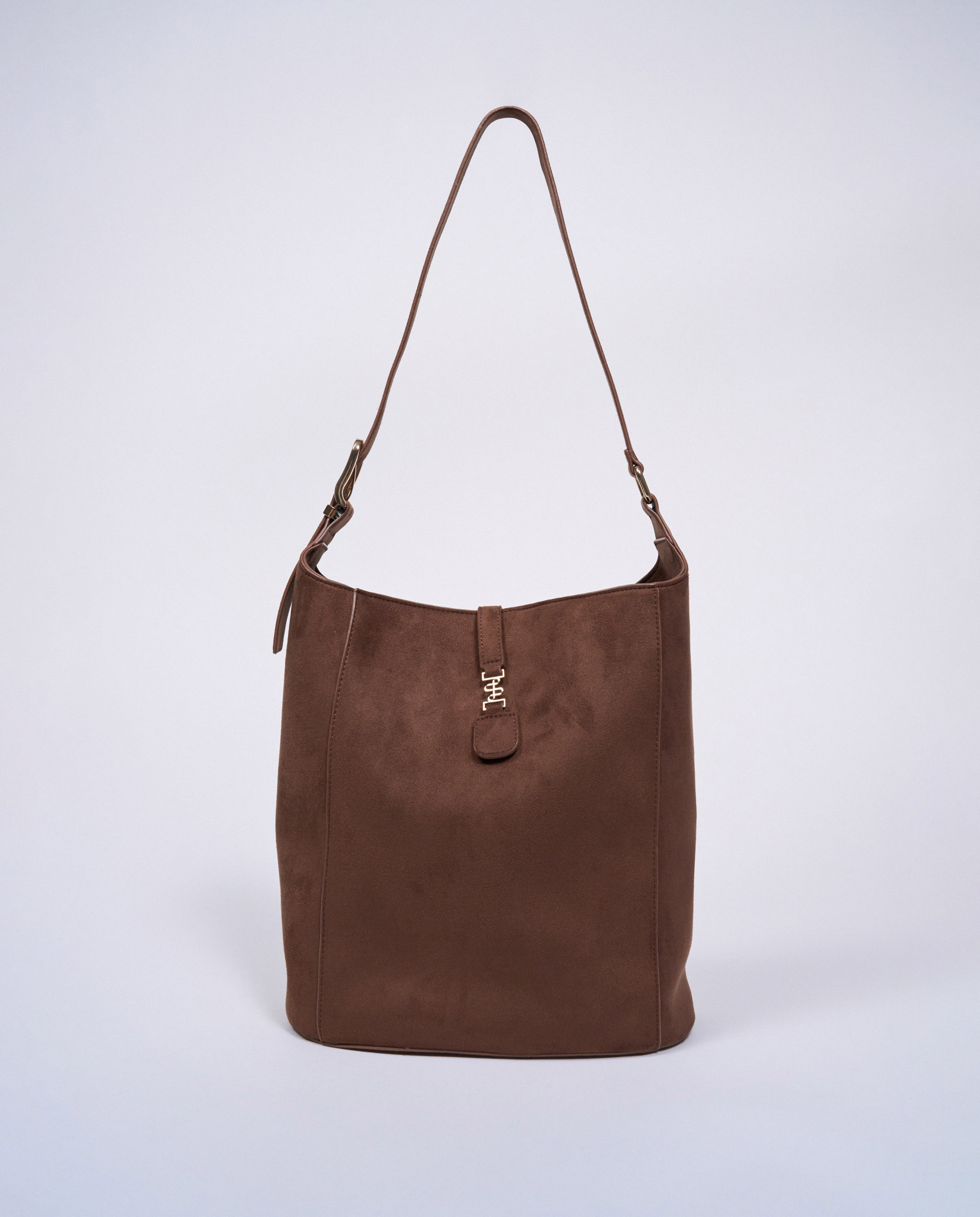 Imagen 0 de Totebag efecto ante de mujer Marrón