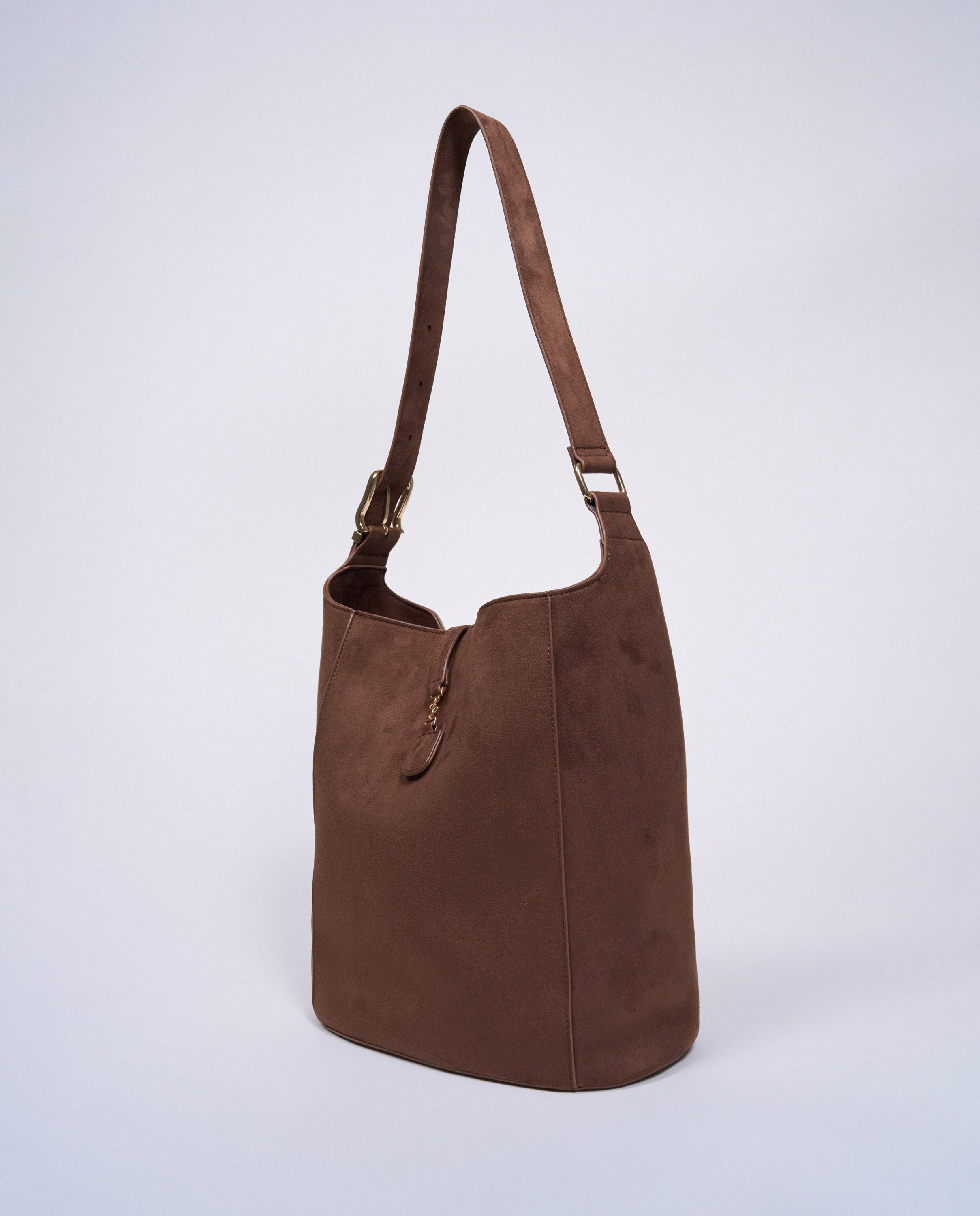 Totebag efecto ante de mujer - Salsa Jeans - Marrón Marrón-3