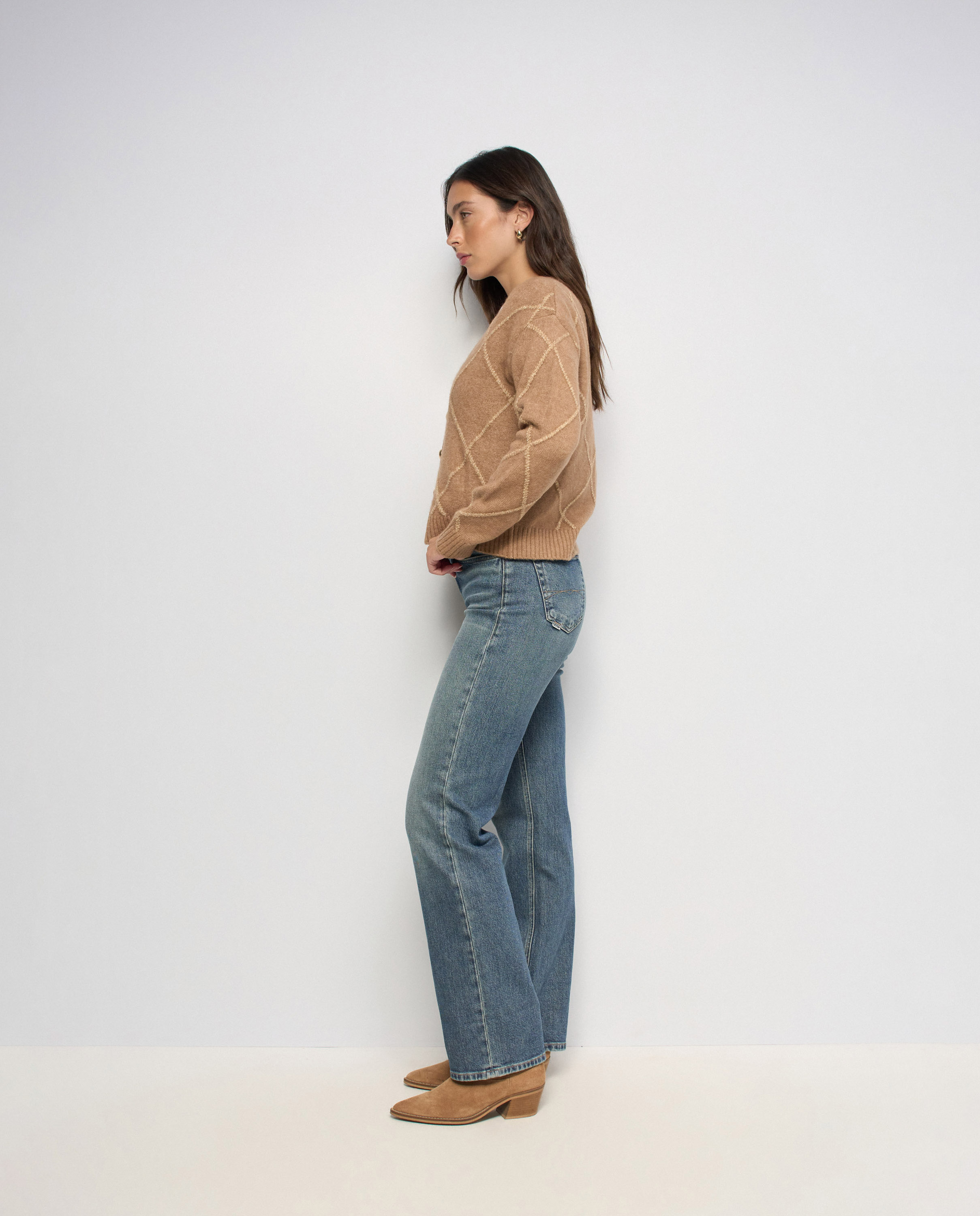 Cardigan con lúrex de mujer - Salsa Jeans - Marrón Marrón-2