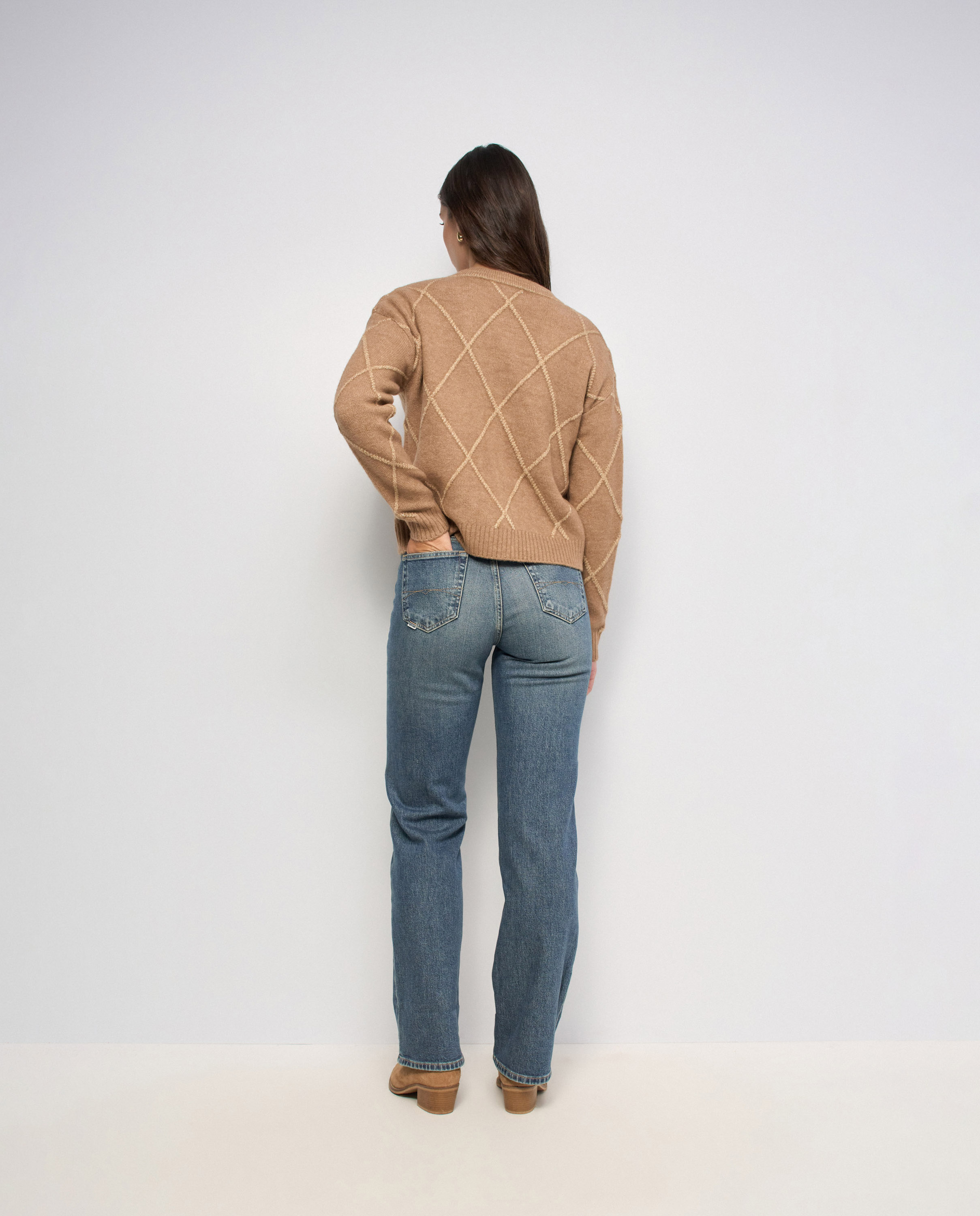 Cardigan con lúrex de mujer - Salsa Jeans - Marrón Marrón-3