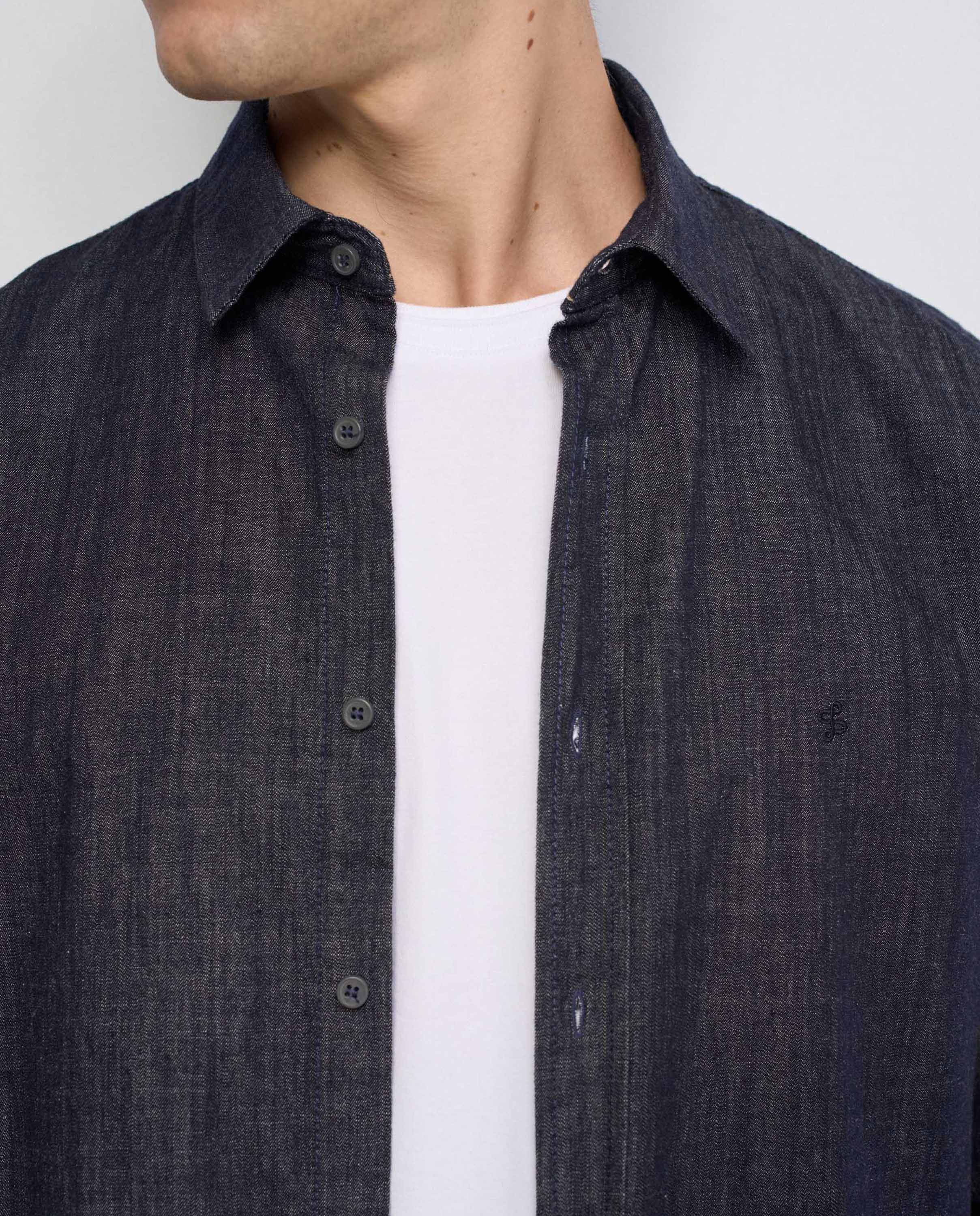Camisa denim de hombre - Salsa Jeans - Azul Azul-4