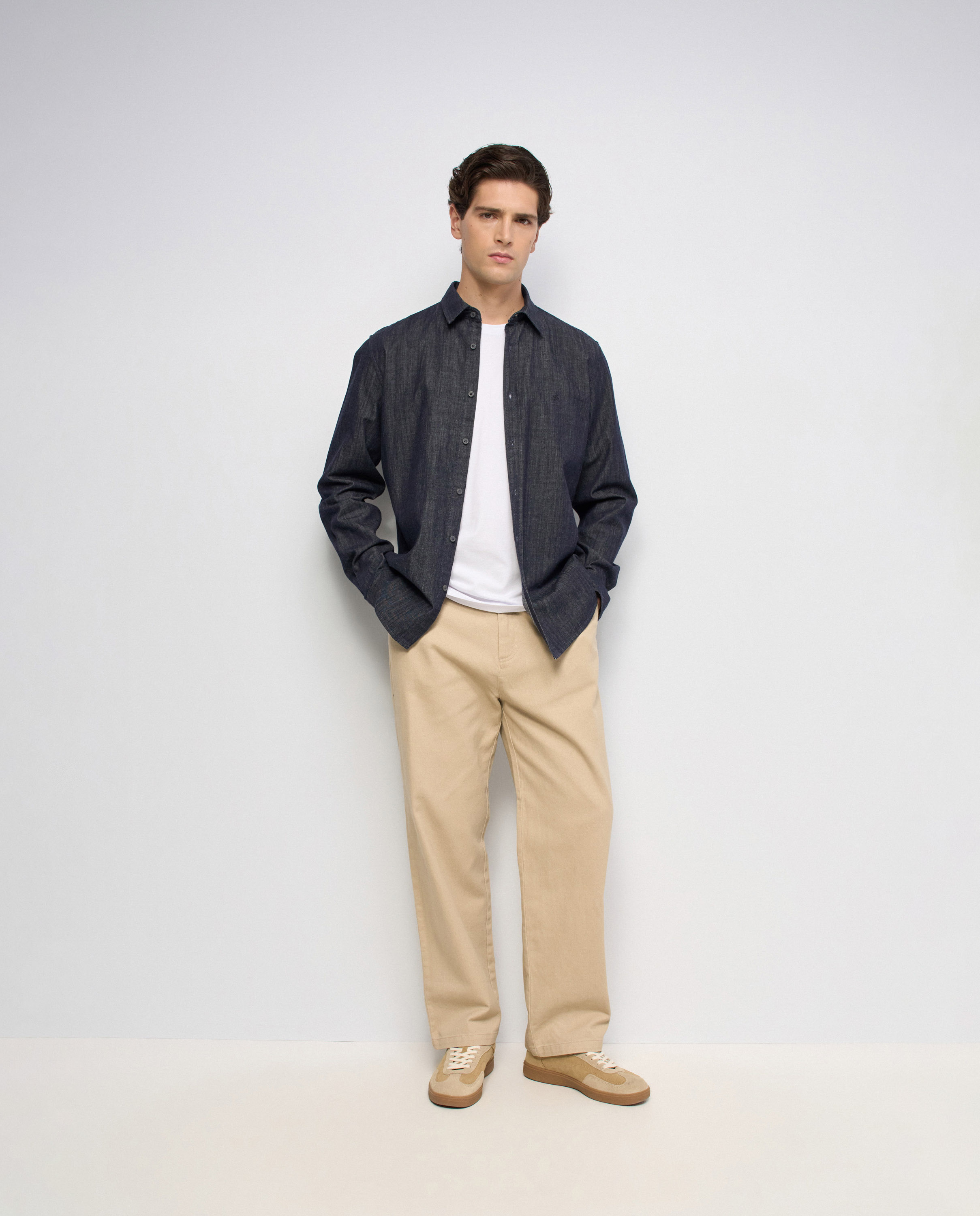 Camisa denim de hombre - Salsa Jeans - Azul Azul-5