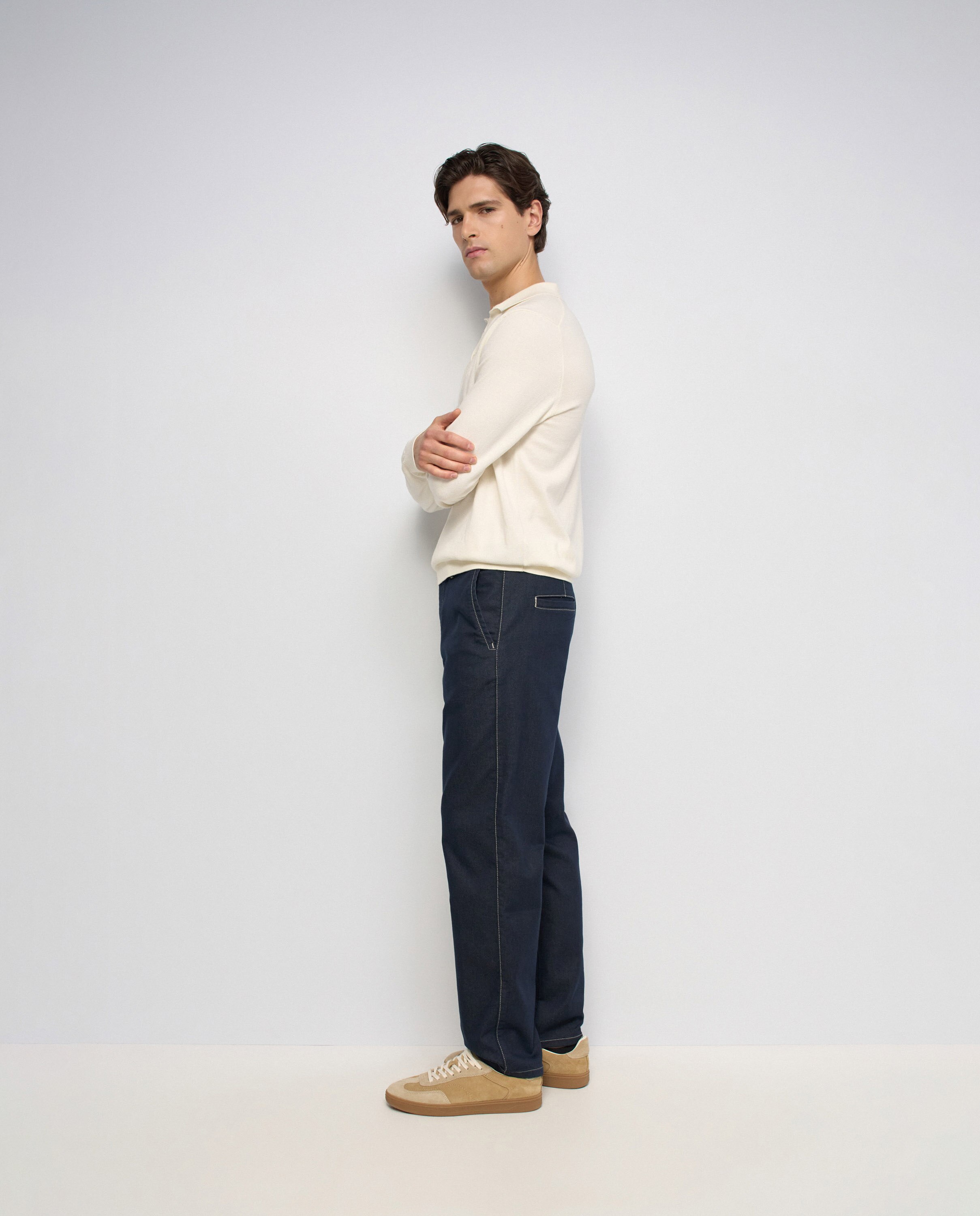 Pantalones chino relaxed fit de hombre - Salsa Jeans - Azul Azul-2
