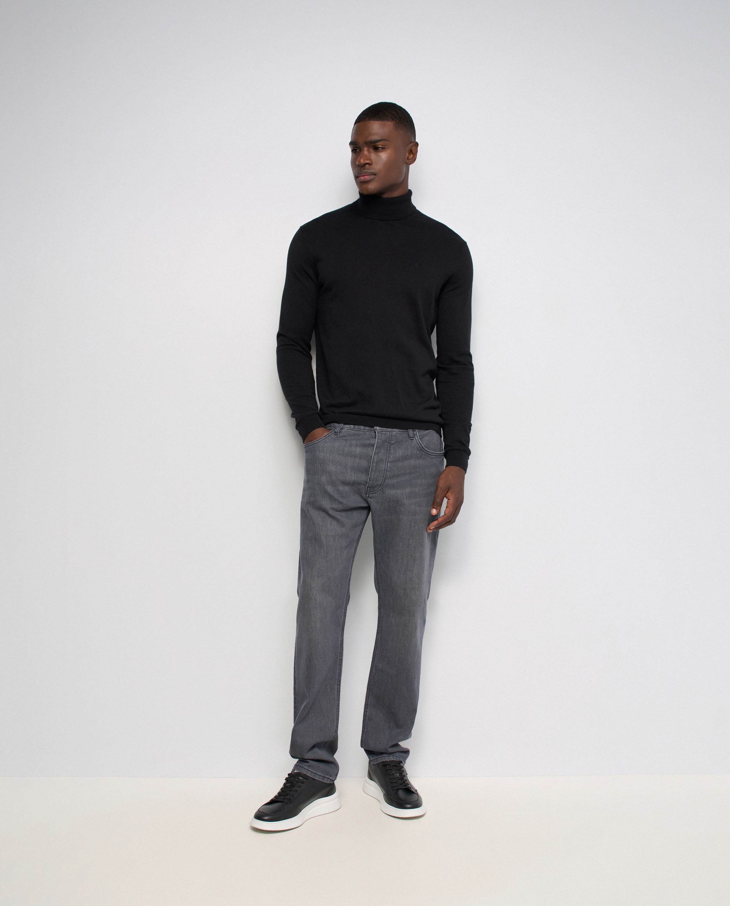 Imagen 0 de Vaqueros regular fit de hombre Gris