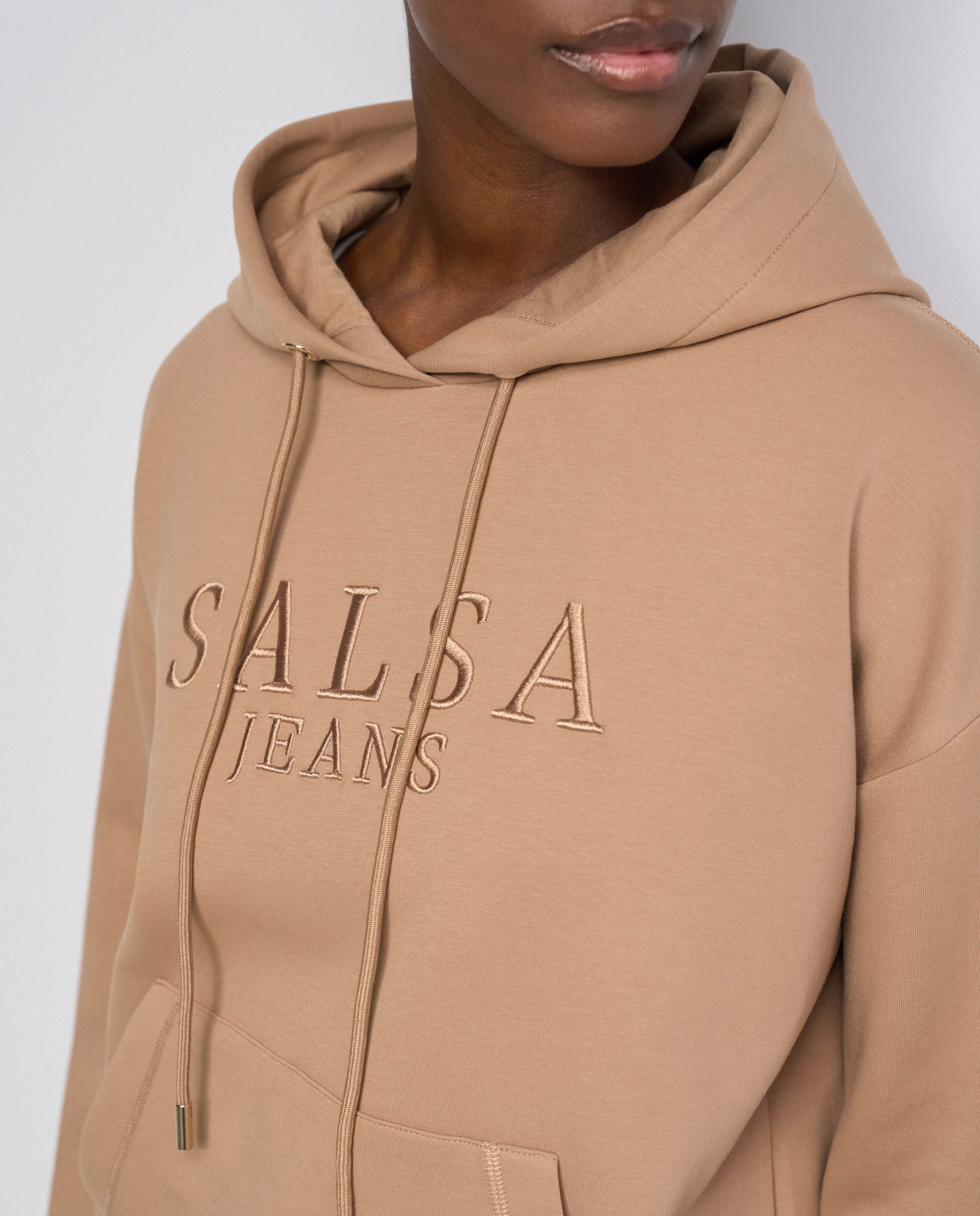 Sudadera con branding de mujer - Salsa Jeans - Marrón Marrón-4