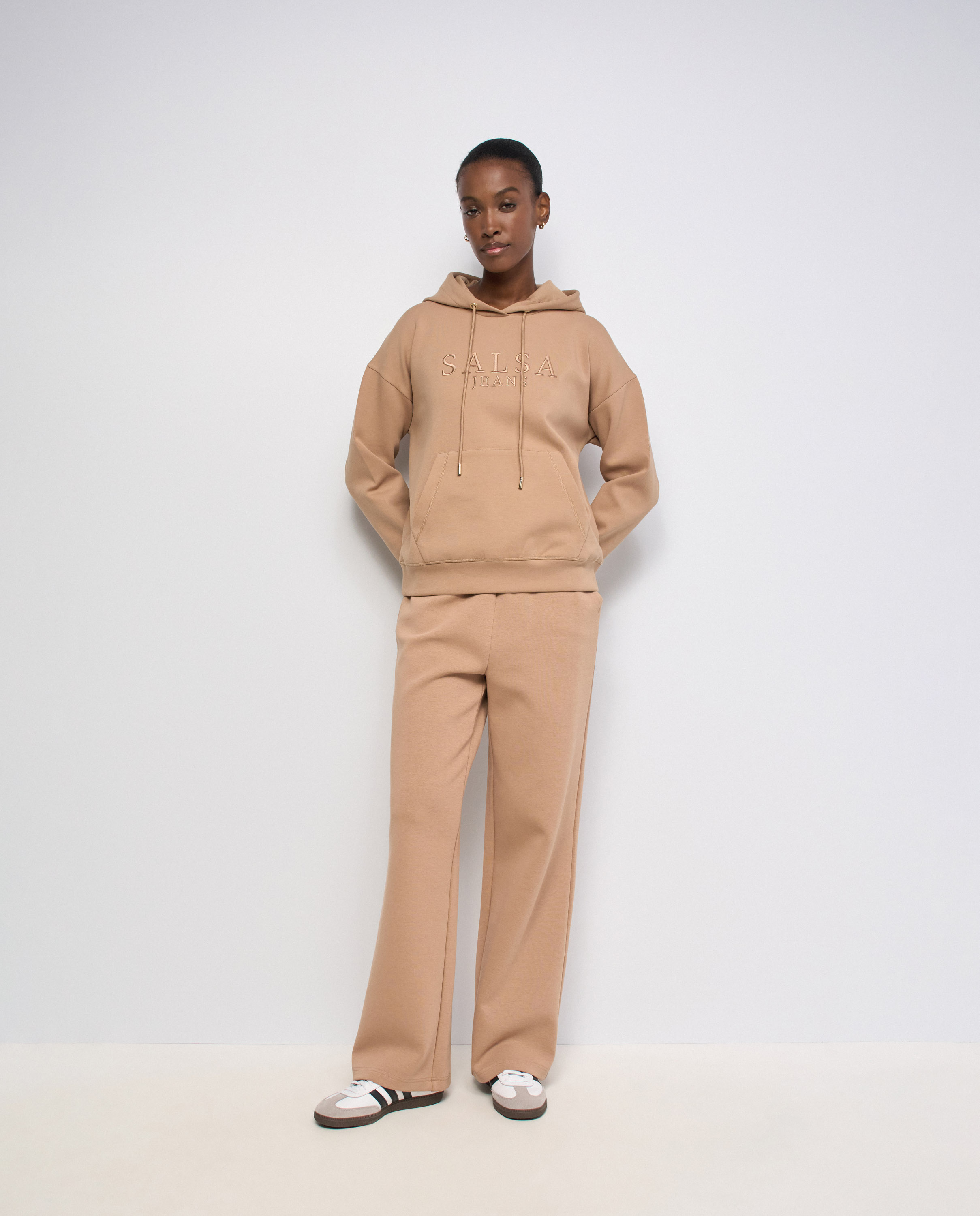 Sudadera con branding de mujer - Salsa Jeans - Marrón Marrón-5