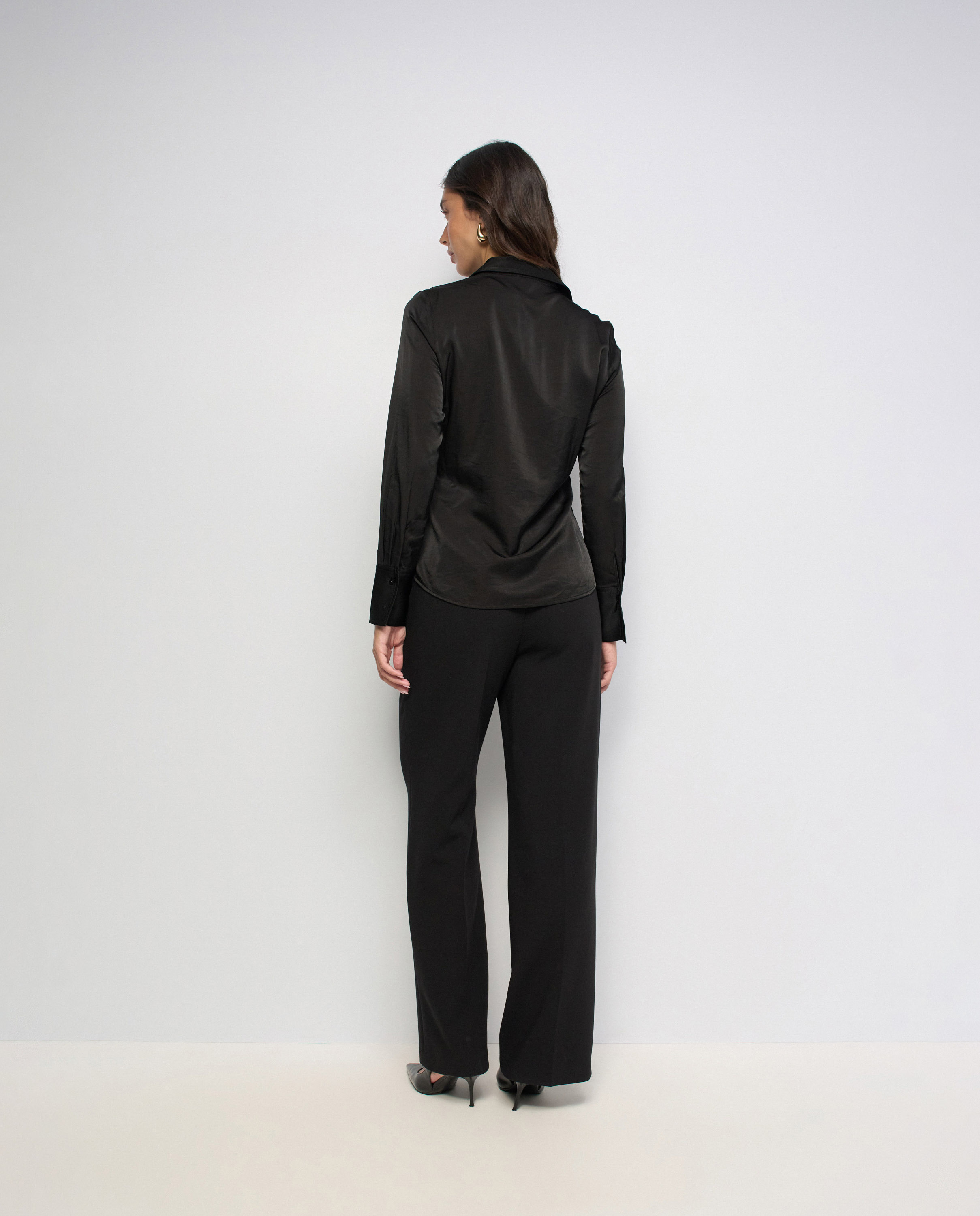 Camisa satinada de mujer - Salsa Jeans - Negro Negro-3