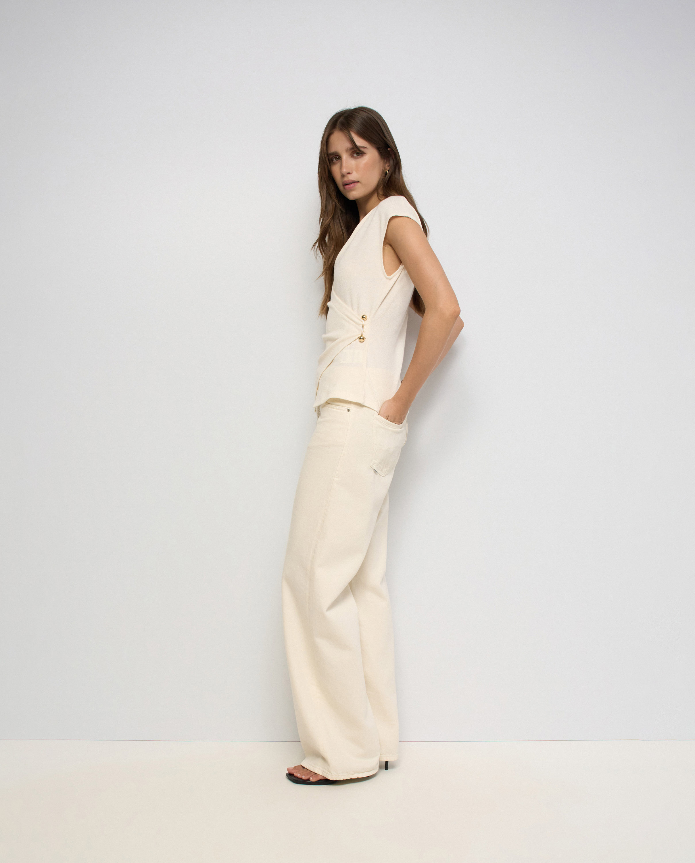Top de punto cruzado de mujer - Salsa Jeans - Natural Natural-2