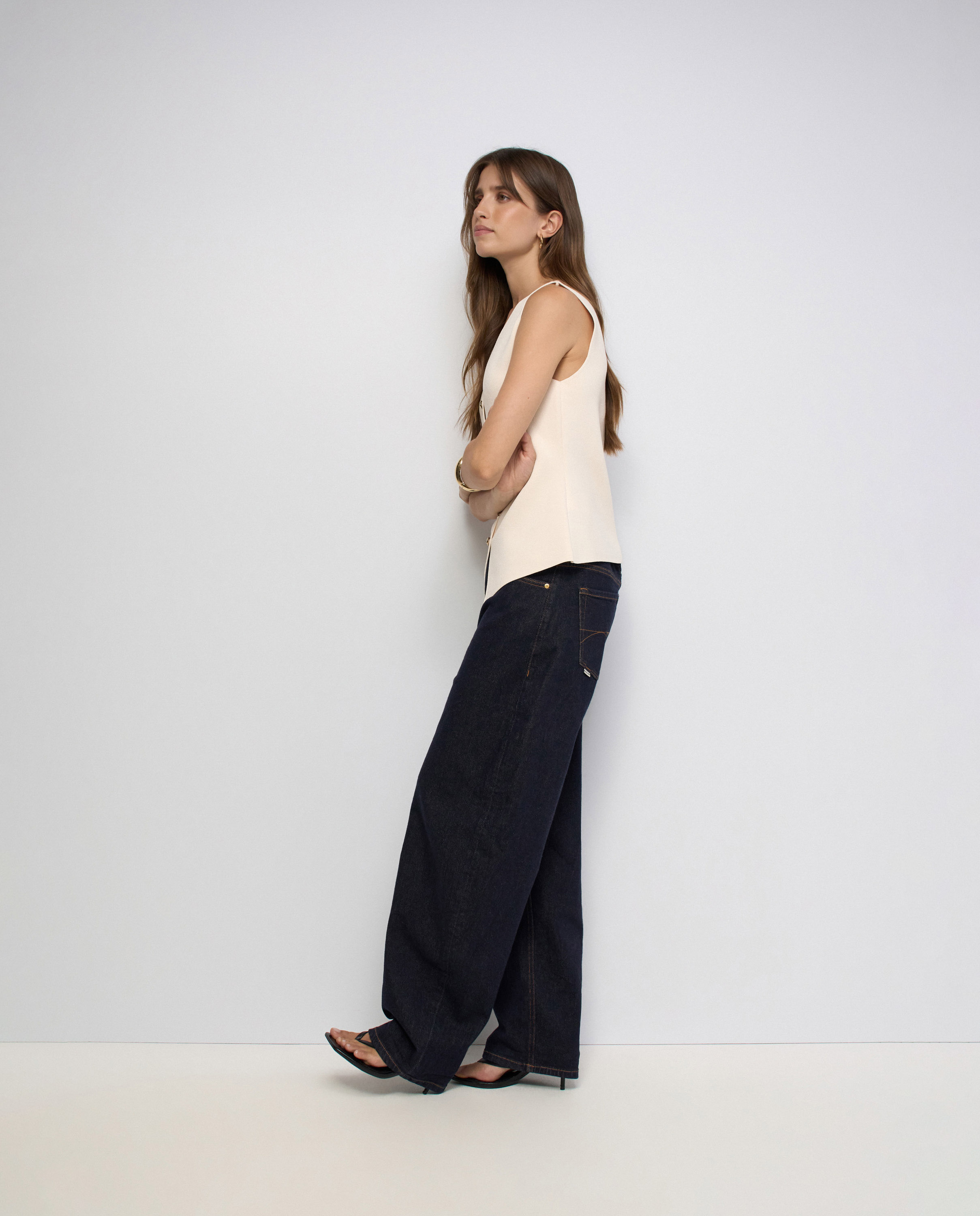 Chaleco de punto de mujer - Salsa Jeans - Natural Natural-2