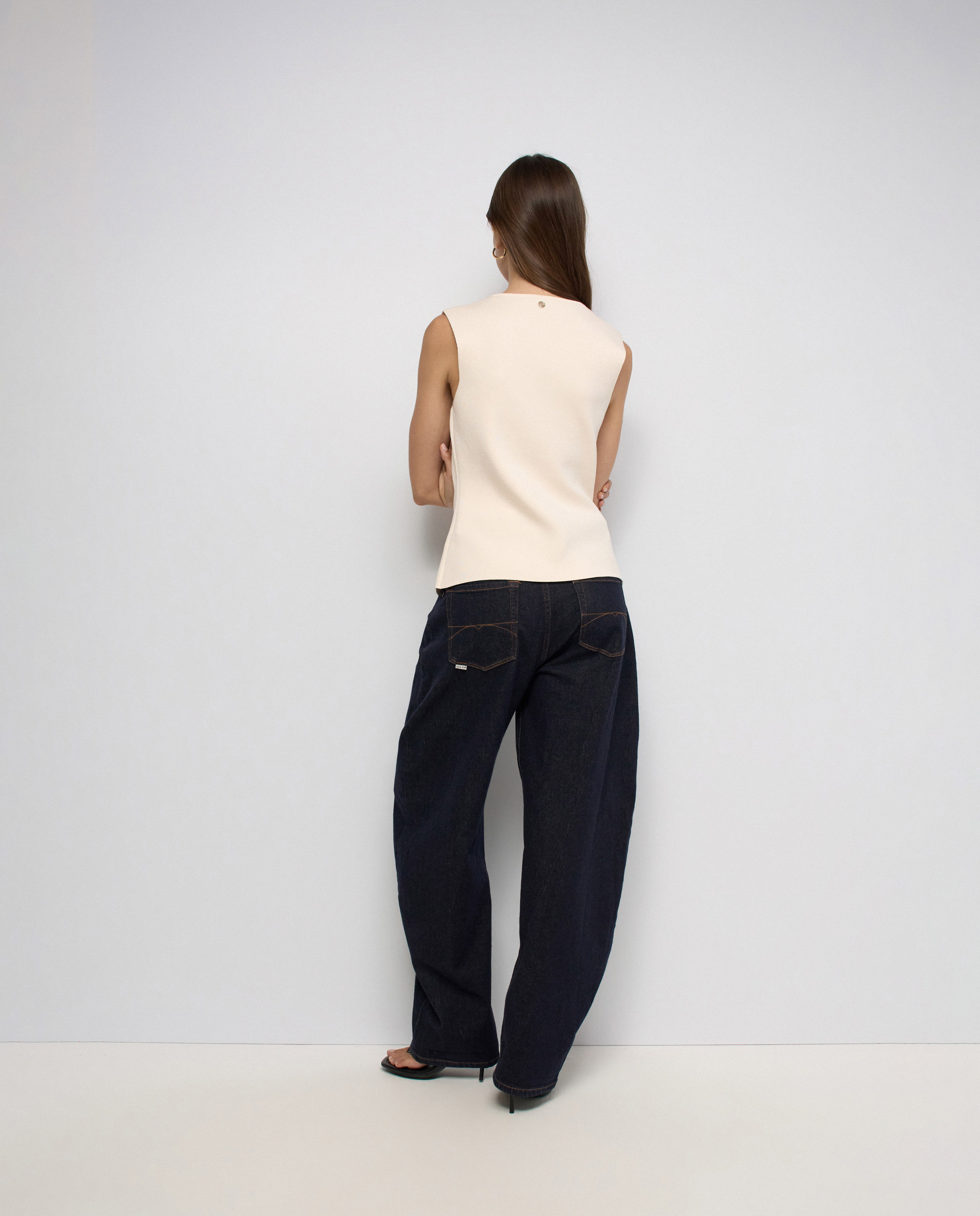Chaleco de punto de mujer - Salsa Jeans - Natural Natural-3