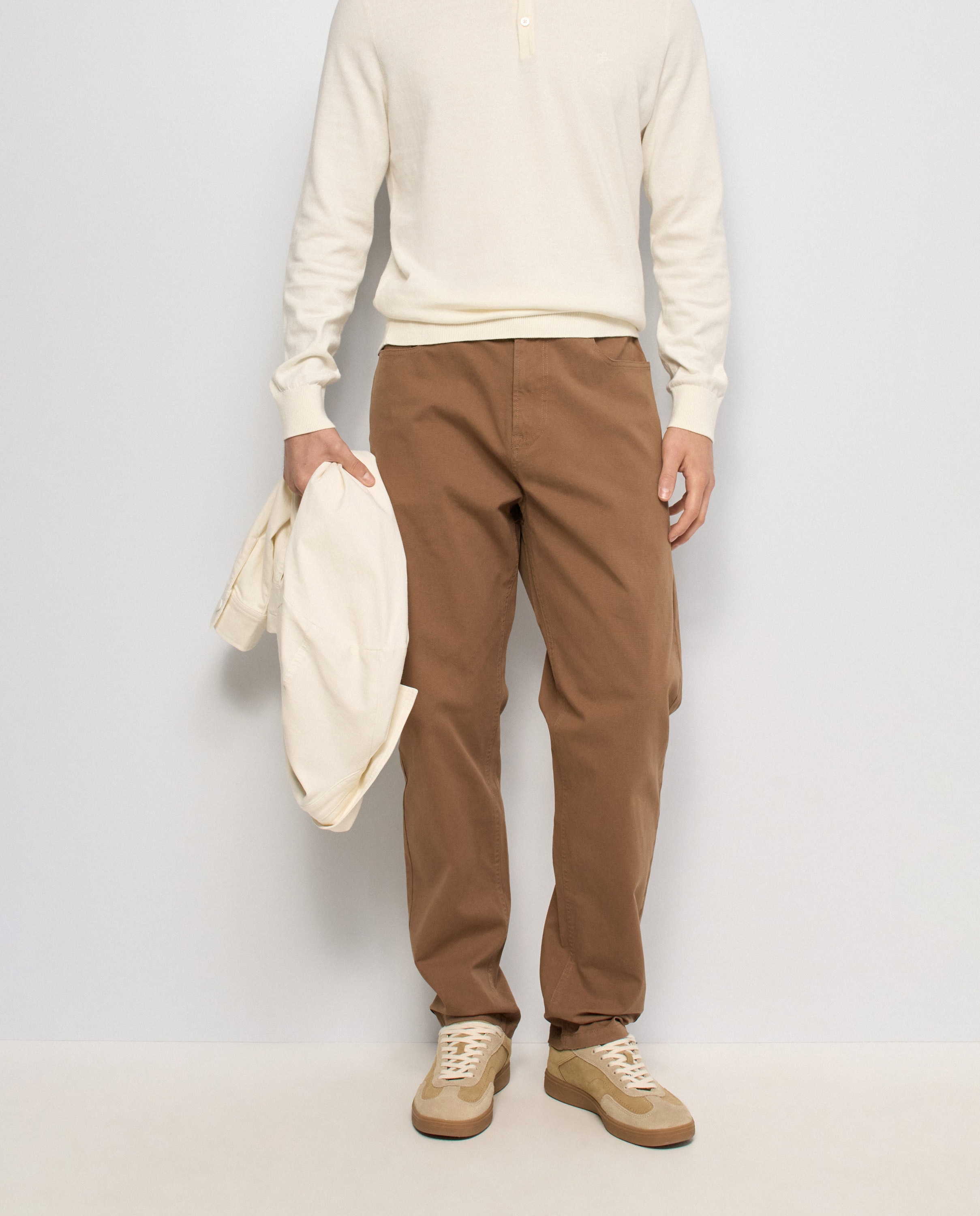 Pantalones relaxed fit de hombre - Salsa Jeans - Marrón Marrón-1
