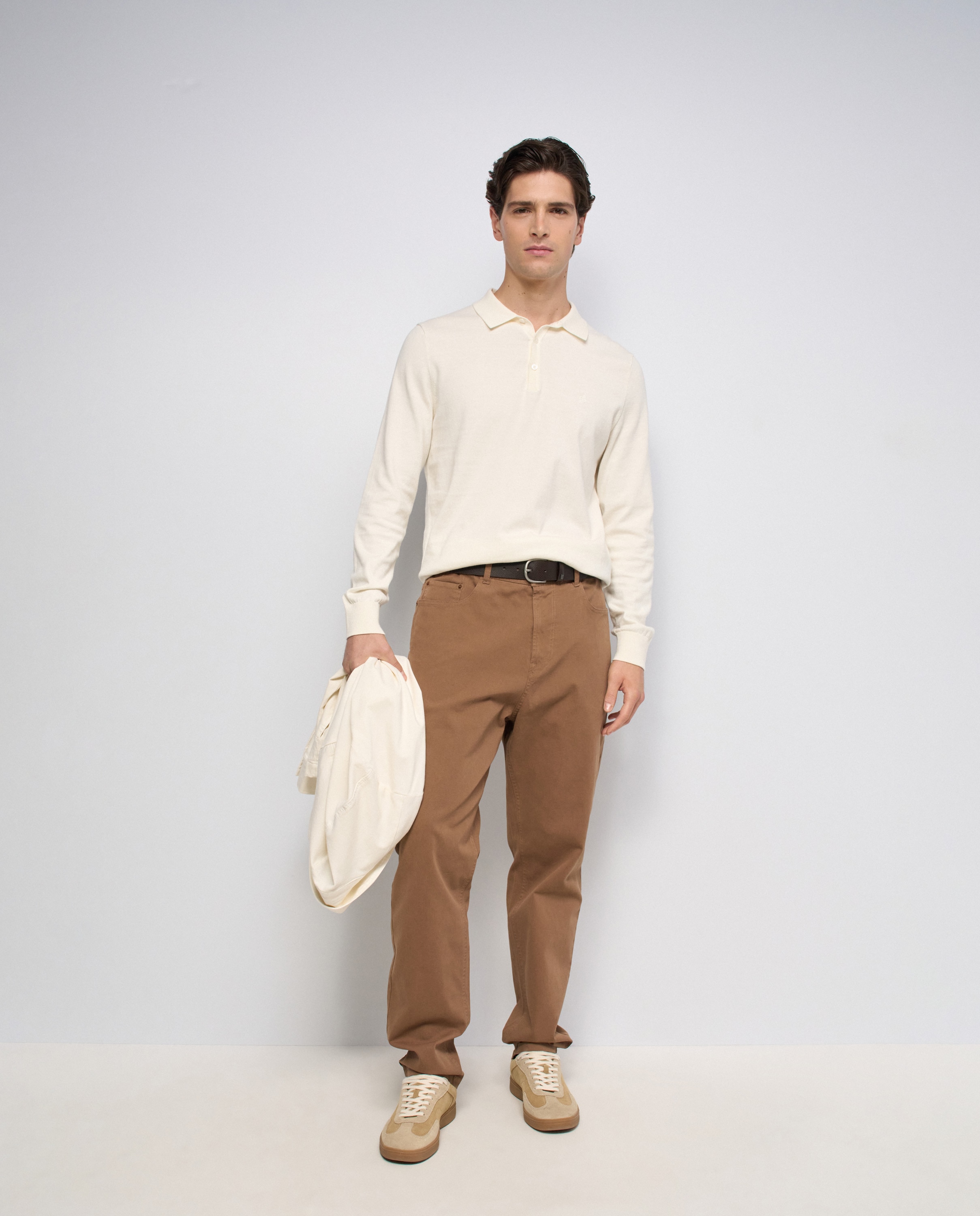 Pantalones relaxed fit de hombre - Salsa Jeans - Marrón Marrón-5