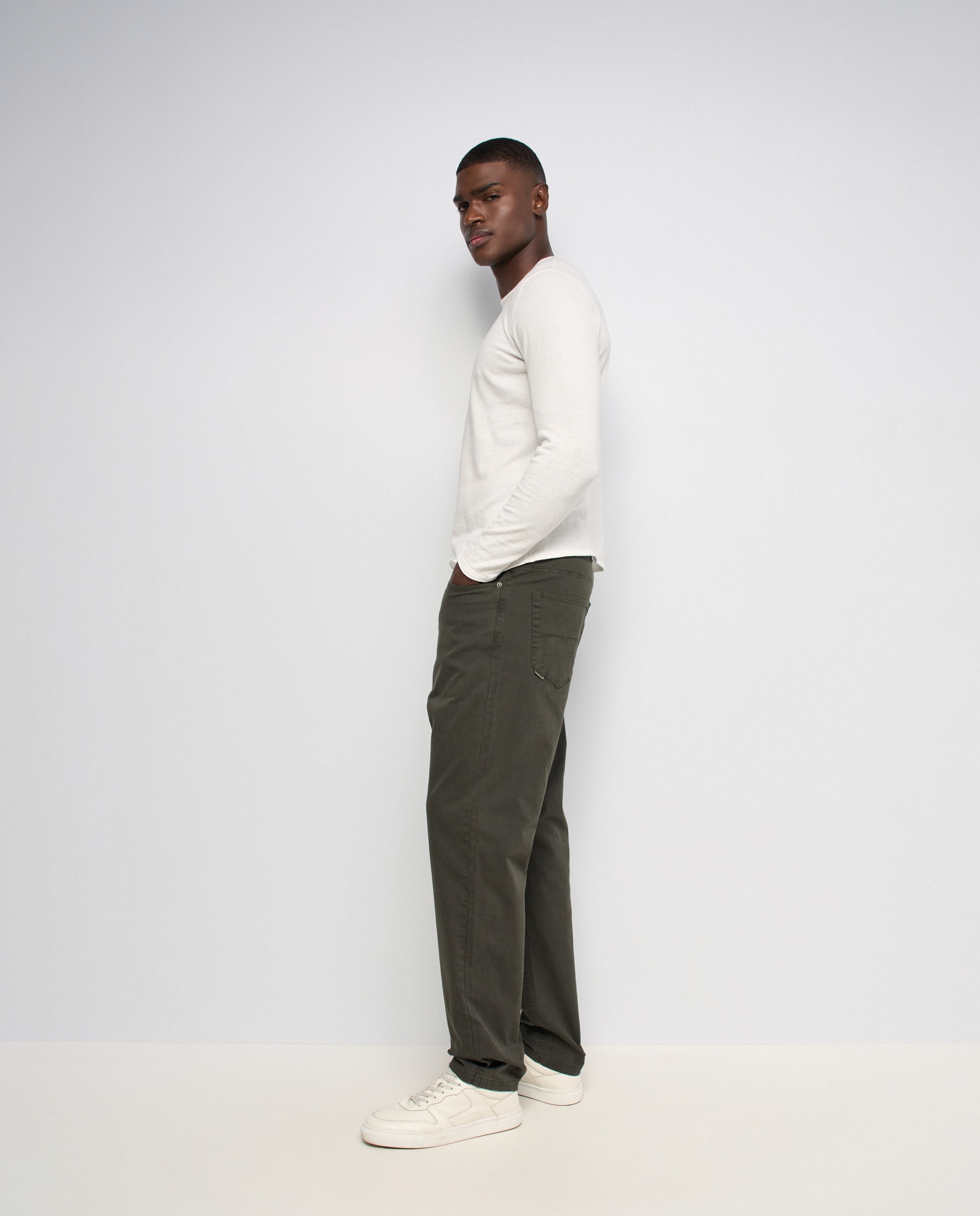 Pantalones relaxed fit de hombre - Salsa Jeans - Verde Verde-2