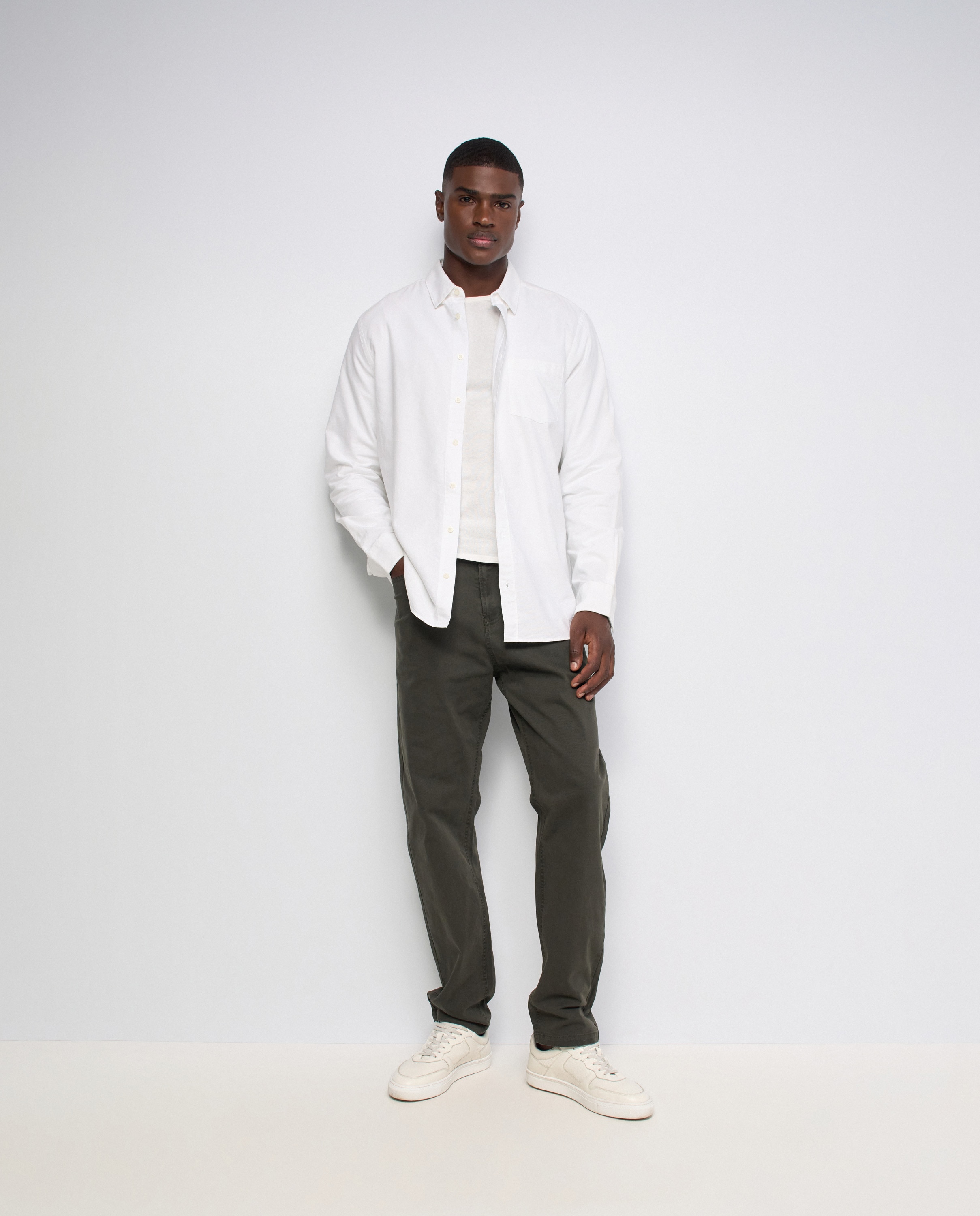 Pantalones relaxed fit de hombre - Salsa Jeans - Verde Verde-5