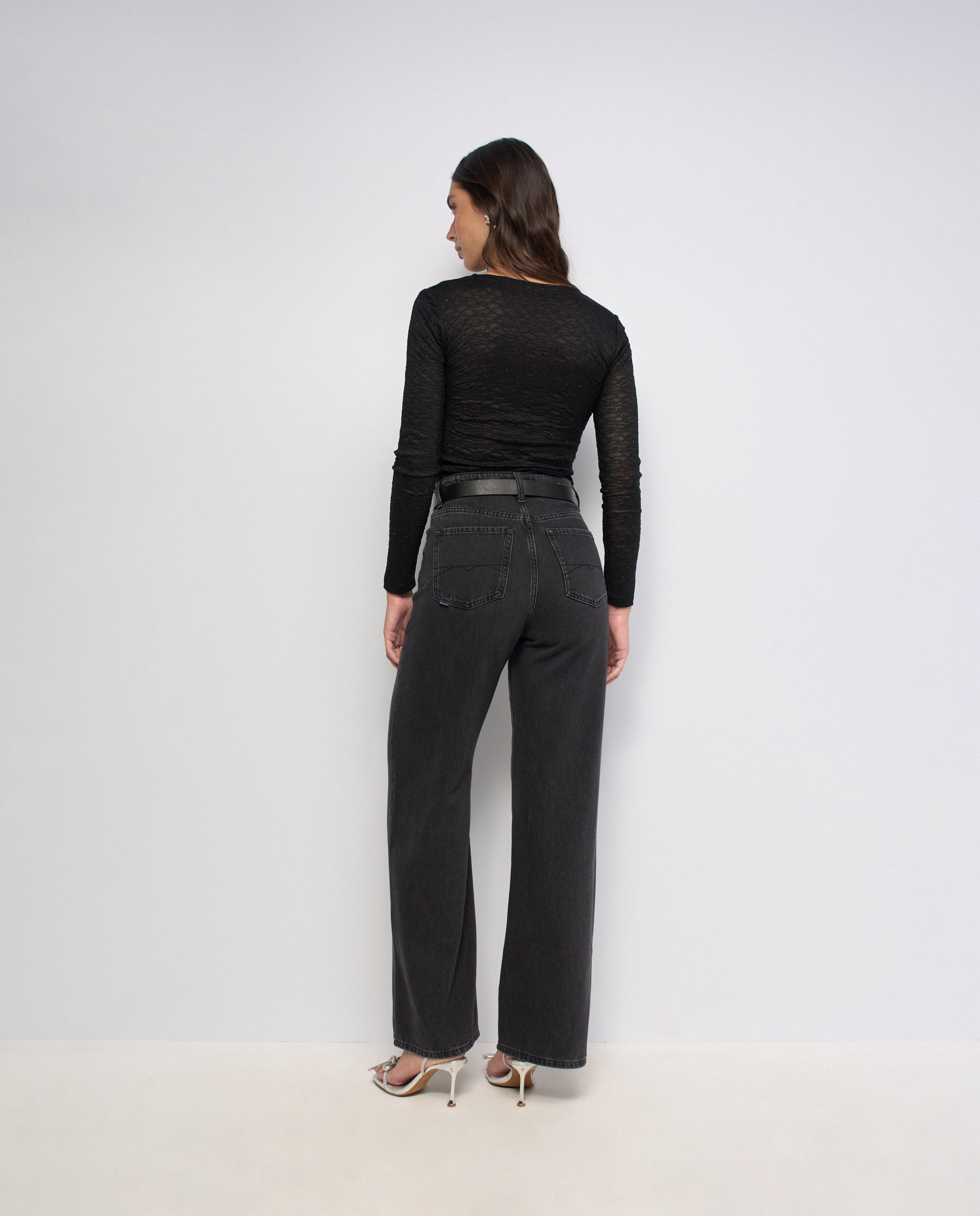 Jersey con brillantes de mujer - Salsa Jeans - Negro Negro-3