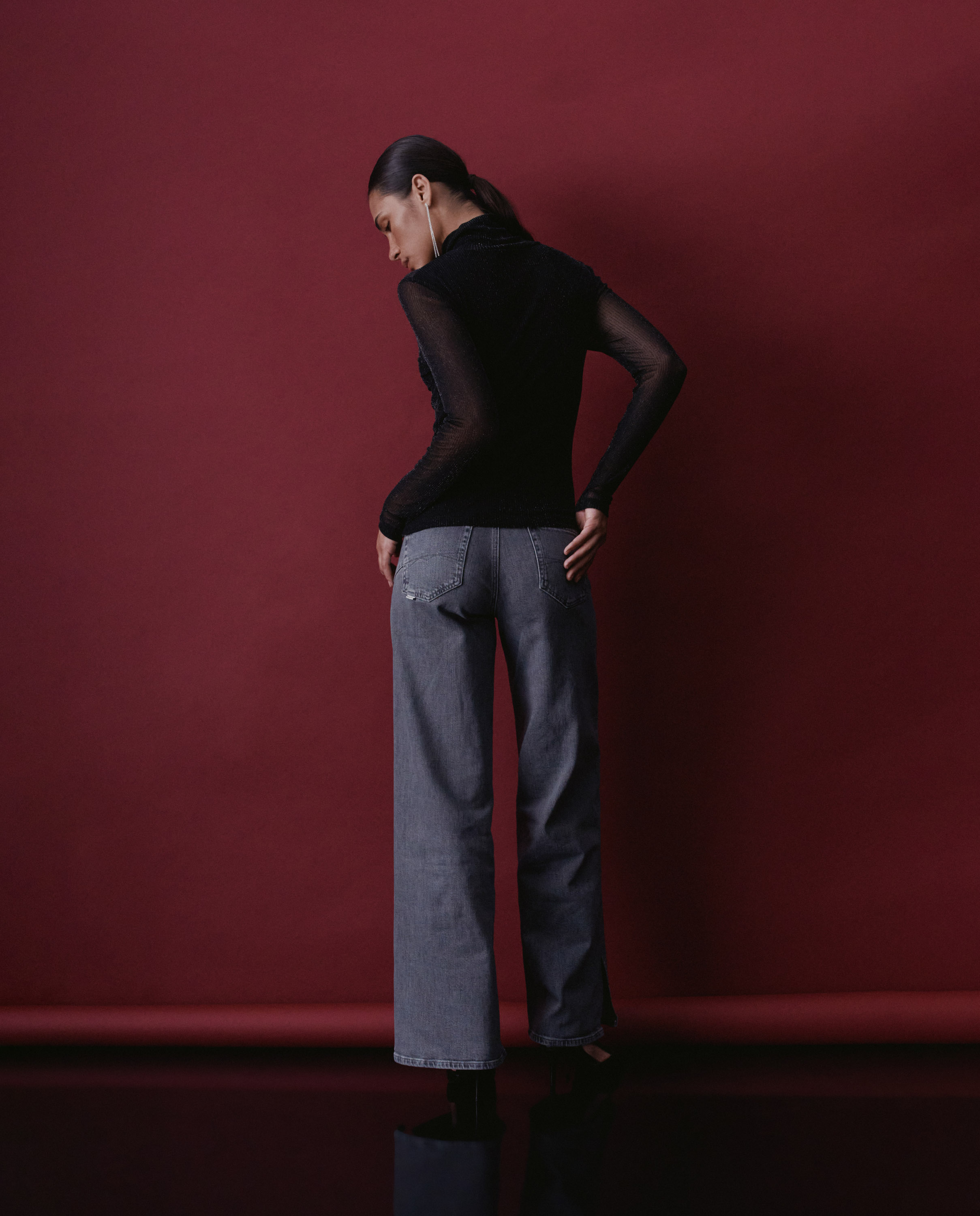 Imagen 3 de Top de tul de mujer - Salsa Jeans - Negro Negro