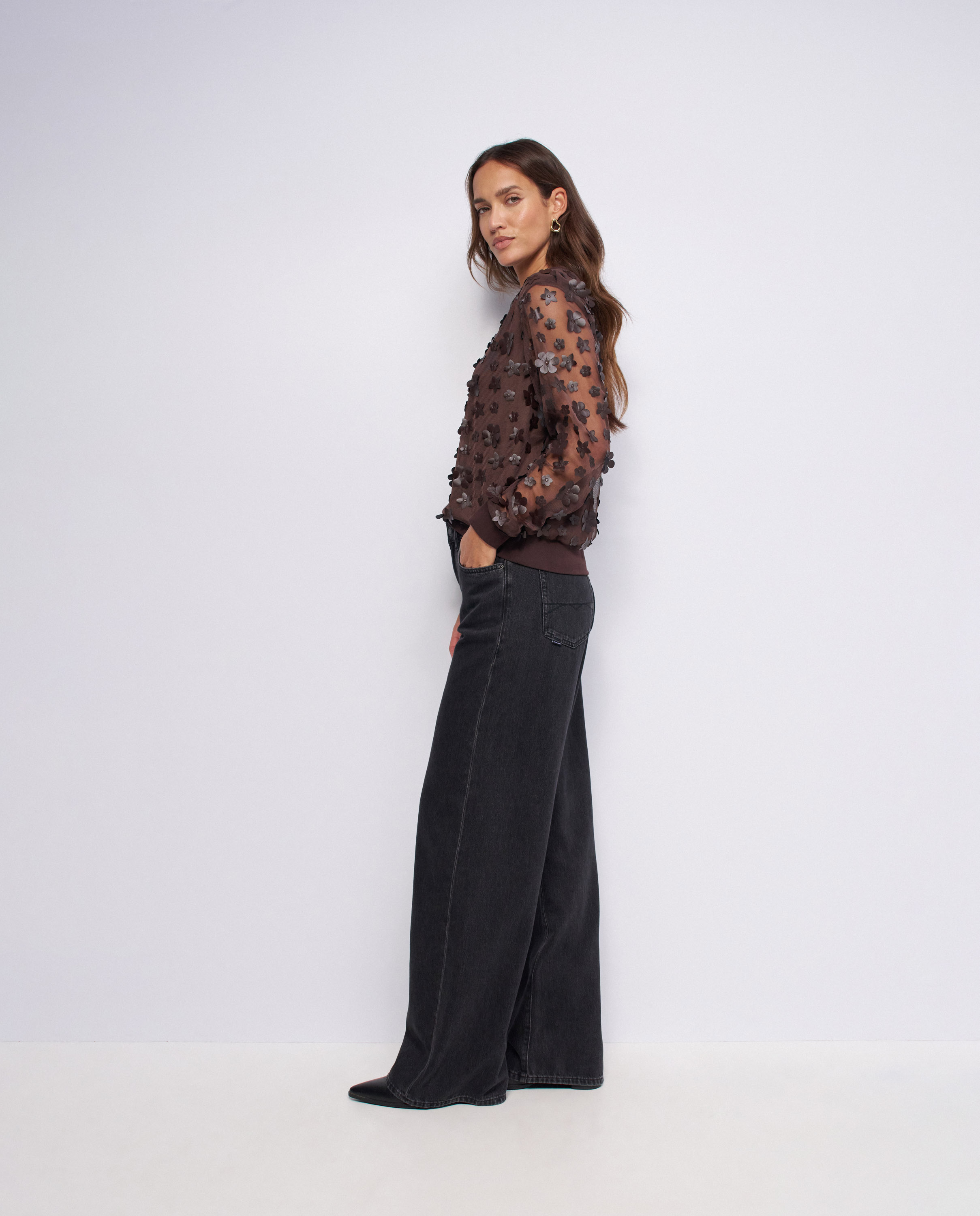 Imagen 2 de Jersey con efecto tridimensional de mujer - Salsa Jeans - Marrón Marrón