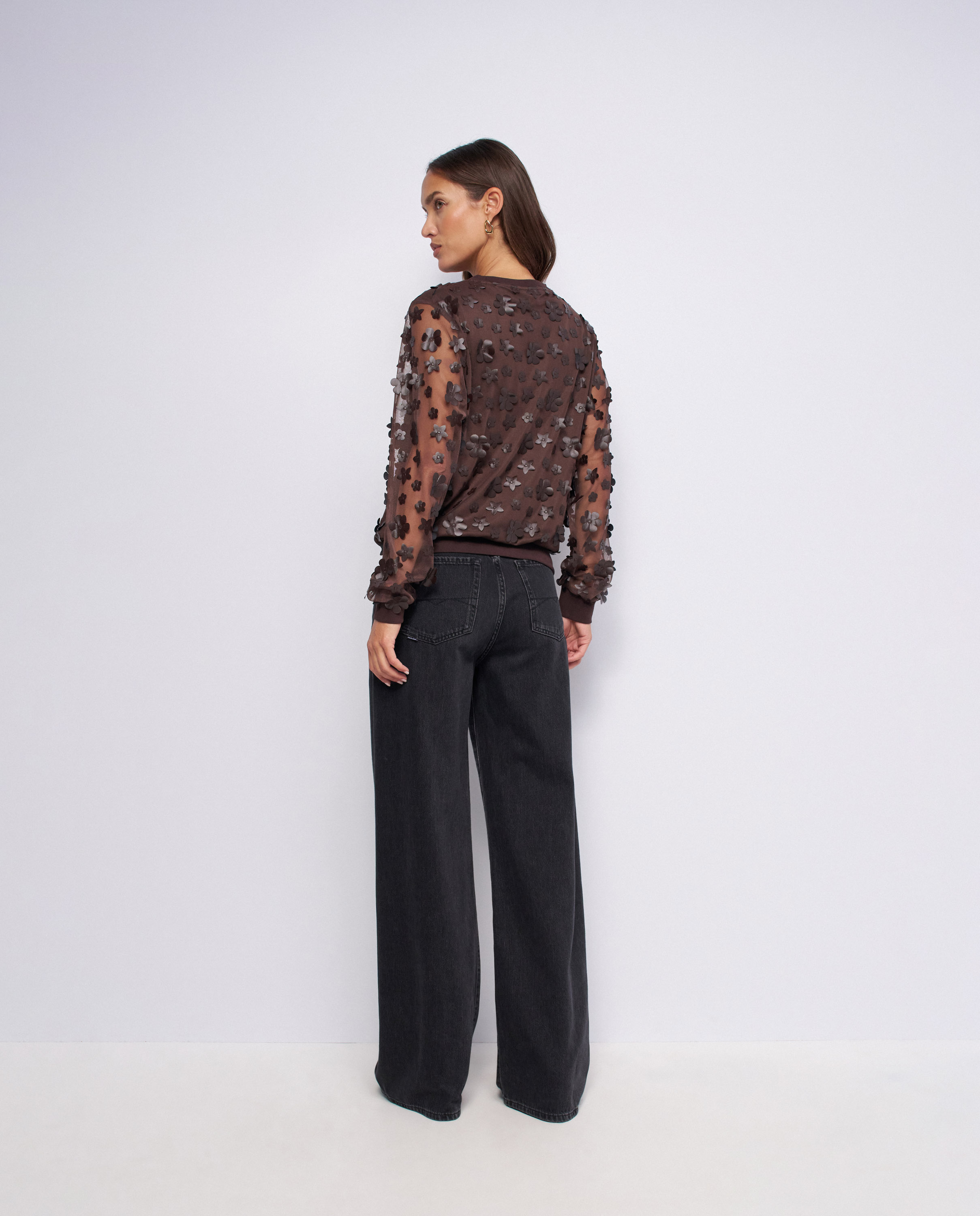 Imagen 3 de Jersey con efecto tridimensional de mujer - Salsa Jeans - Marrón Marrón