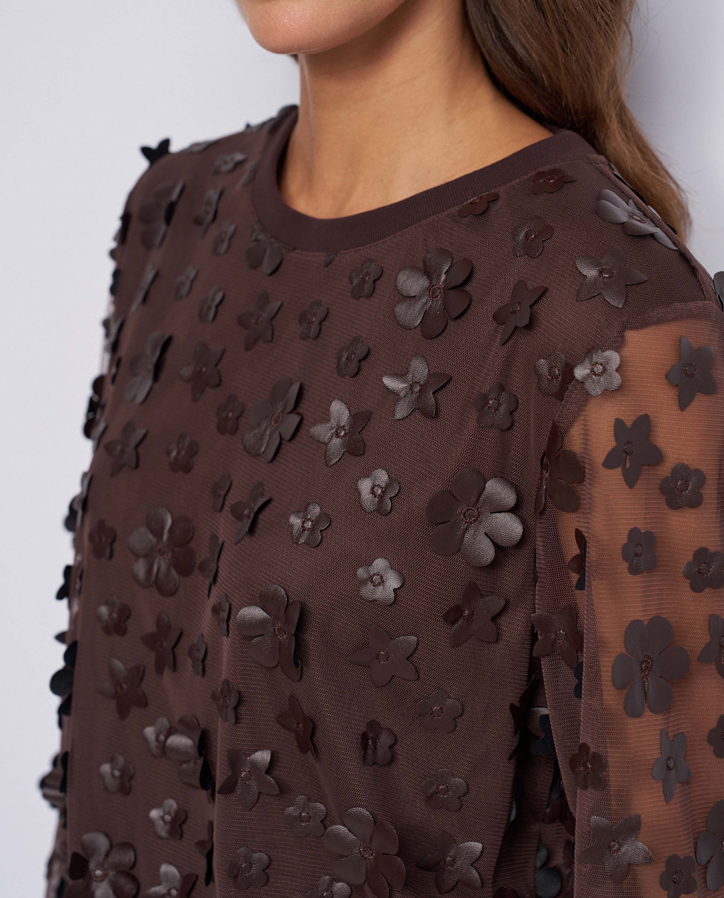Imagen 4 de Jersey con efecto tridimensional de mujer - Salsa Jeans - Marrón Marrón