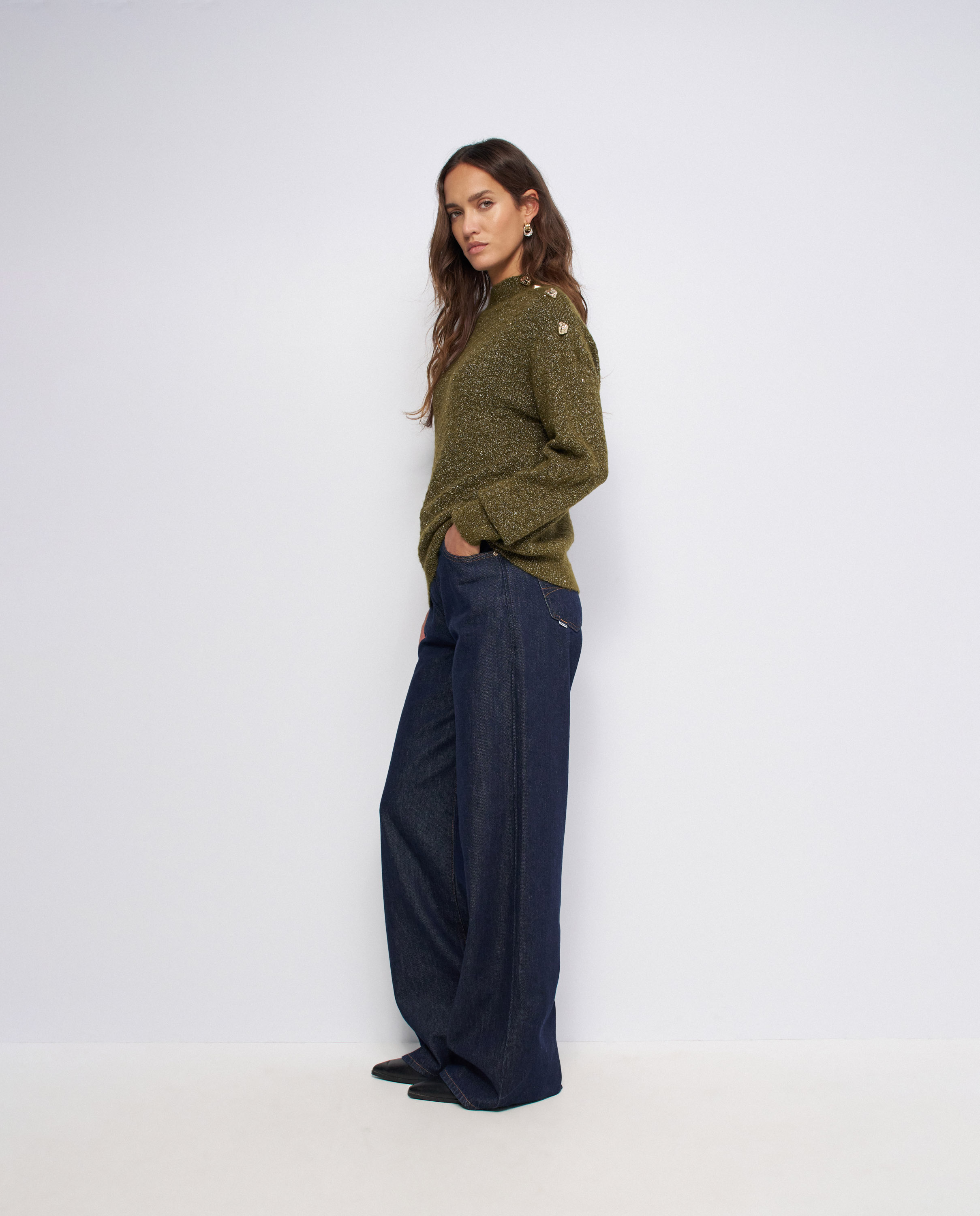 Imagen 2 de Jersey de punto de mujer - Salsa Jeans - Verde Verde