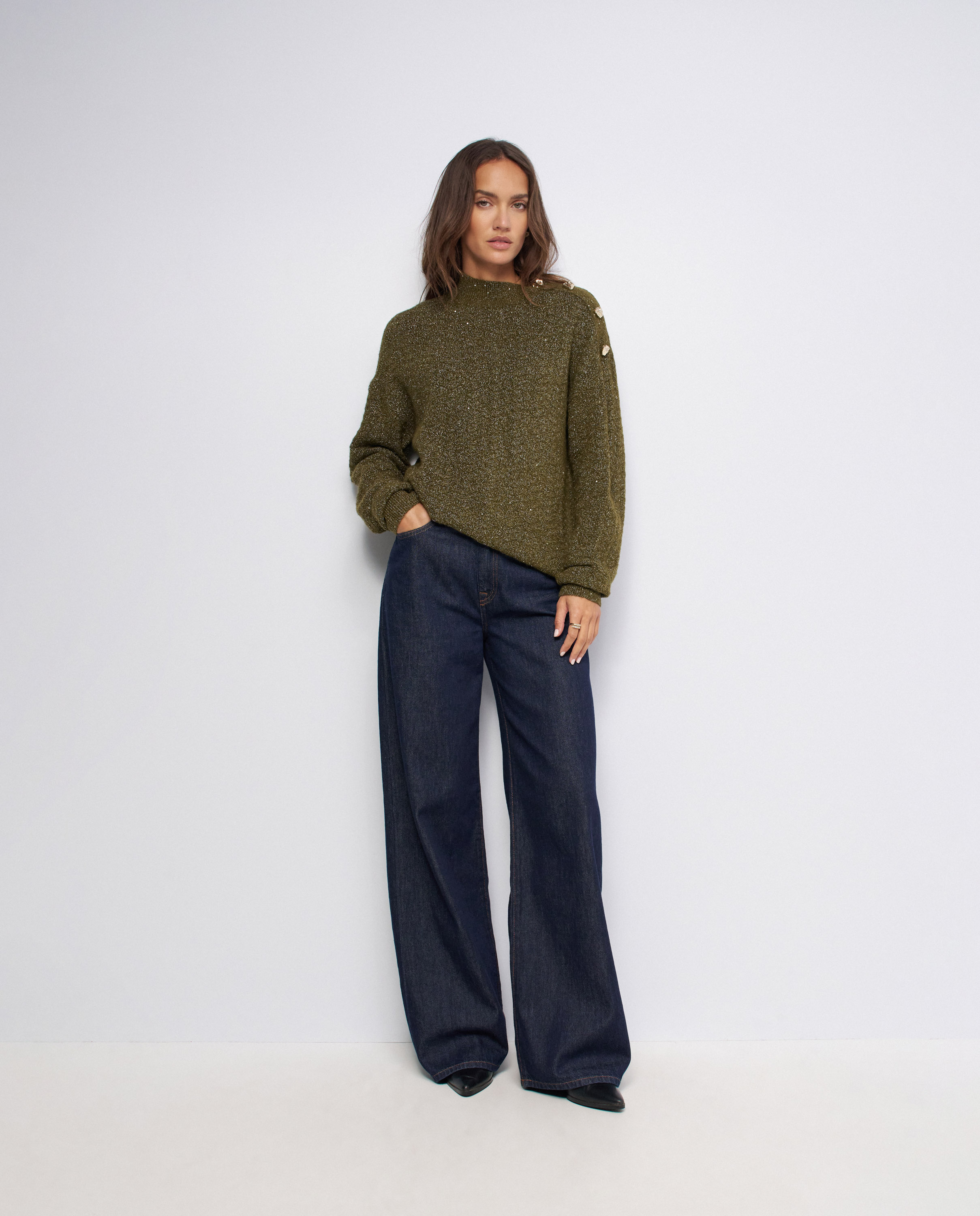 Imagen 5 de Jersey de punto de mujer - Salsa Jeans - Verde Verde