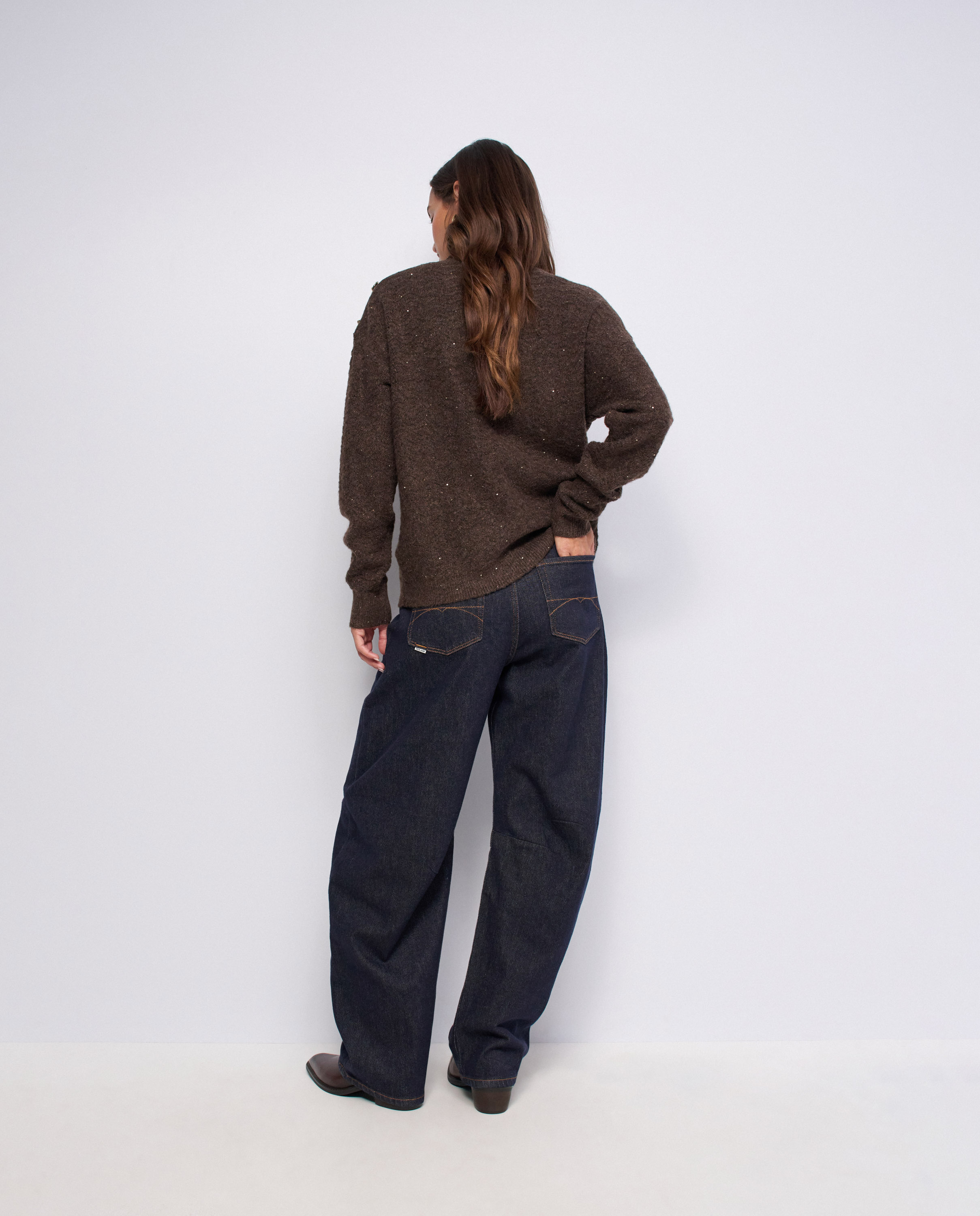 Imagen 3 de Jersey de punto de mujer - Salsa Jeans - Marrón Marrón