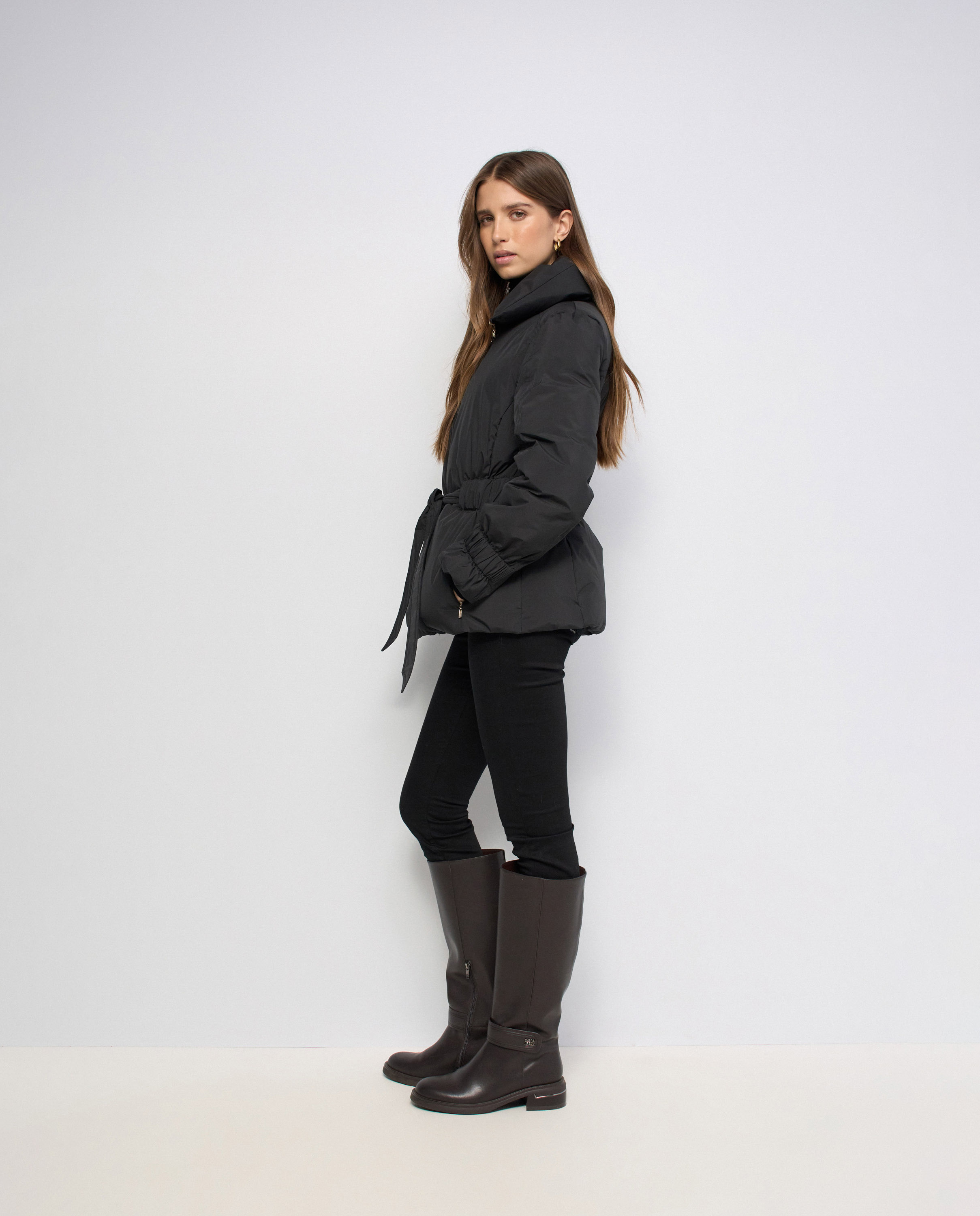 Abrigo acolchado de mujer - Salsa Jeans - Negro Negro-2