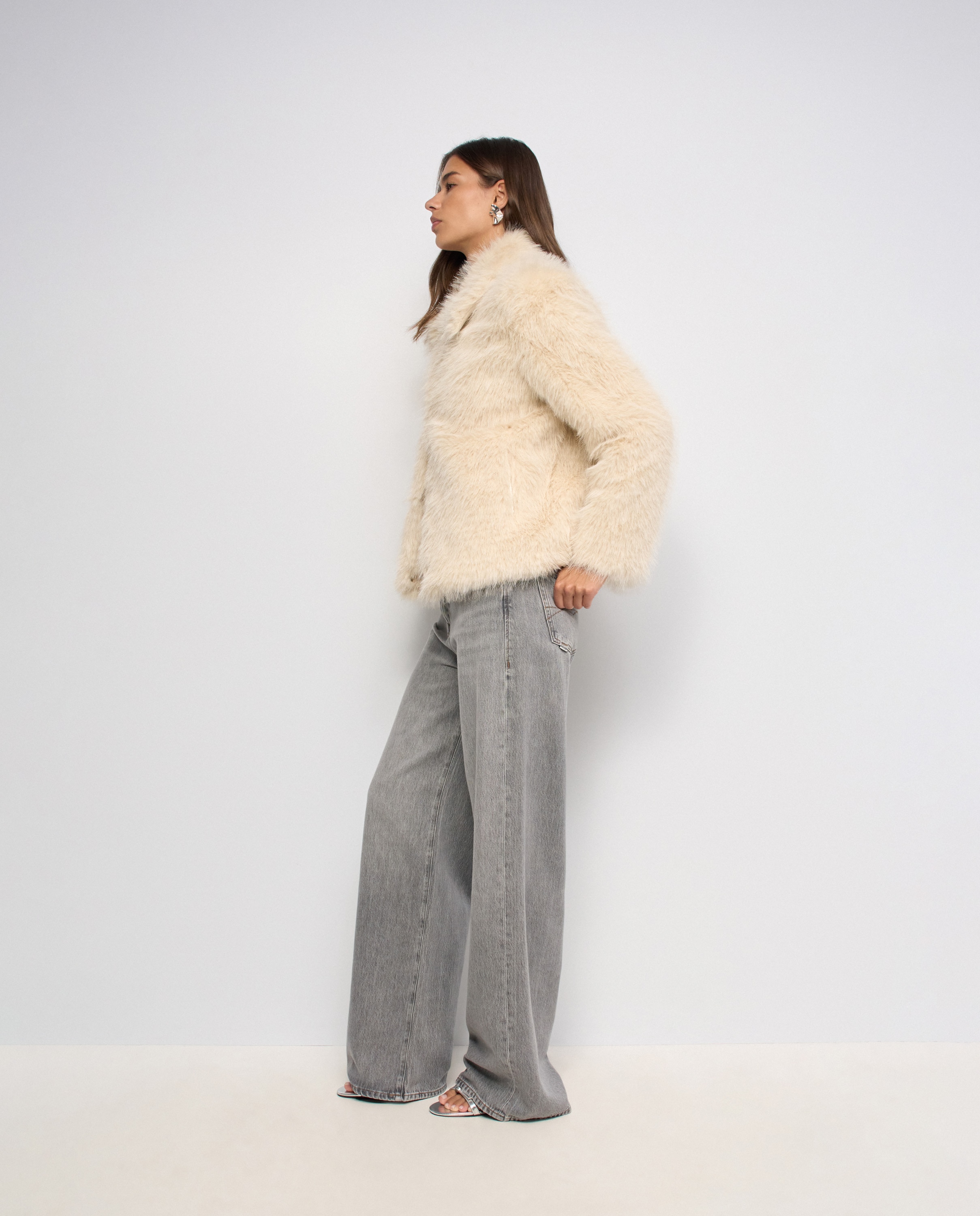 Imagen 2 de Abrigo de pelo de mujer - Salsa Jeans - Natural Natural