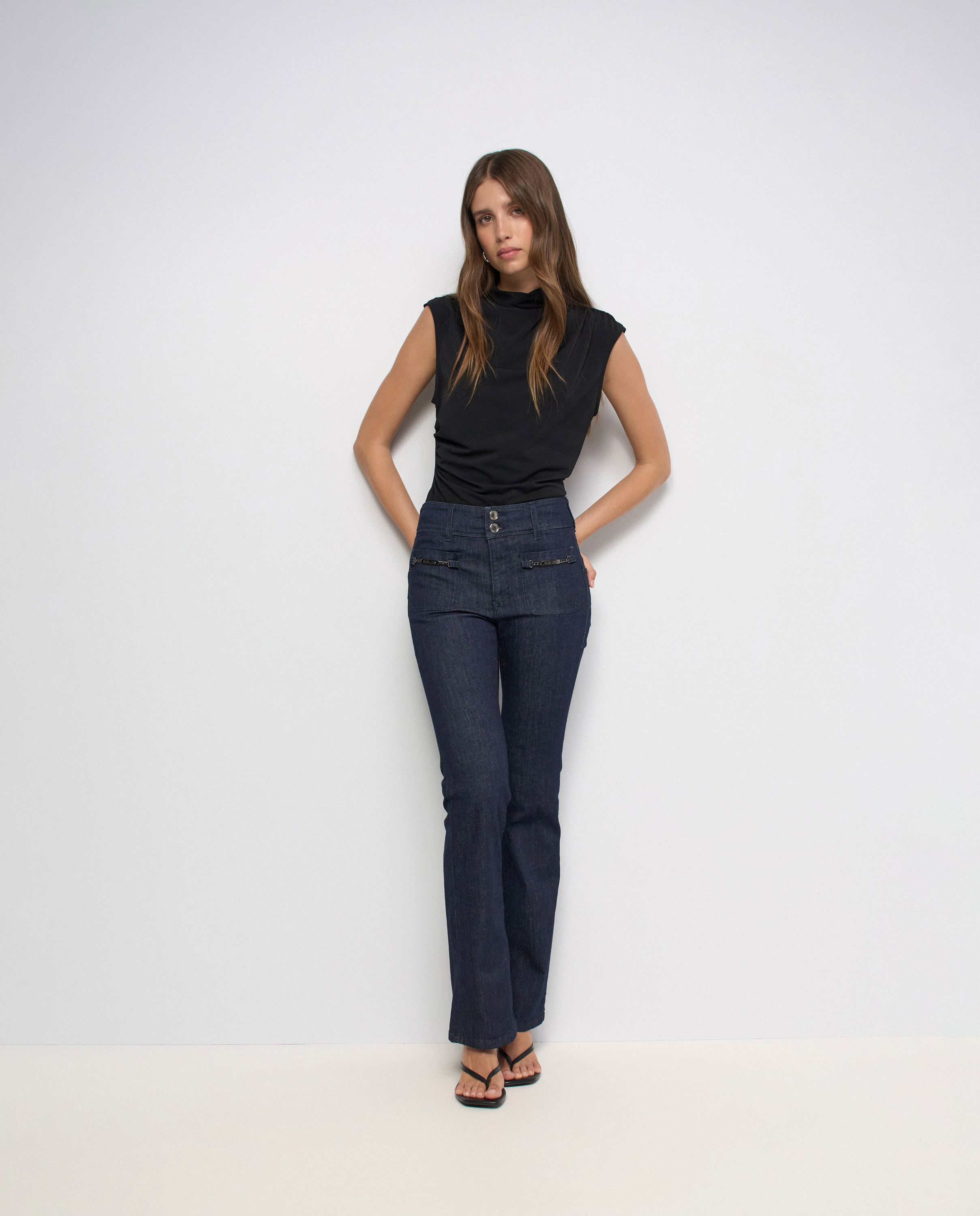 Vaqueros secret push in bootcut de mujer - Salsa Jeans - Azul Azul-1