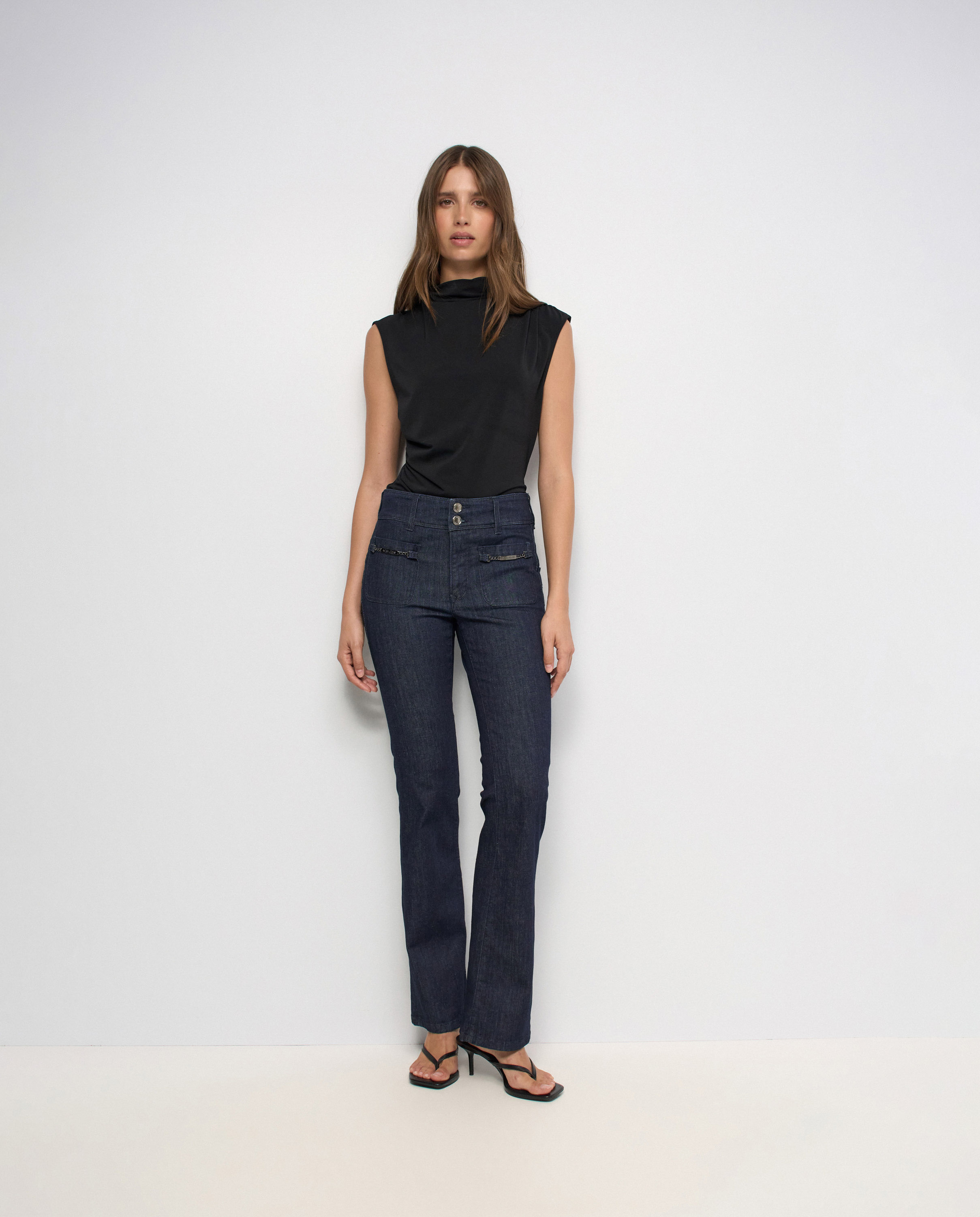 Vaqueros secret push in bootcut de mujer - Salsa Jeans - Azul Azul-5