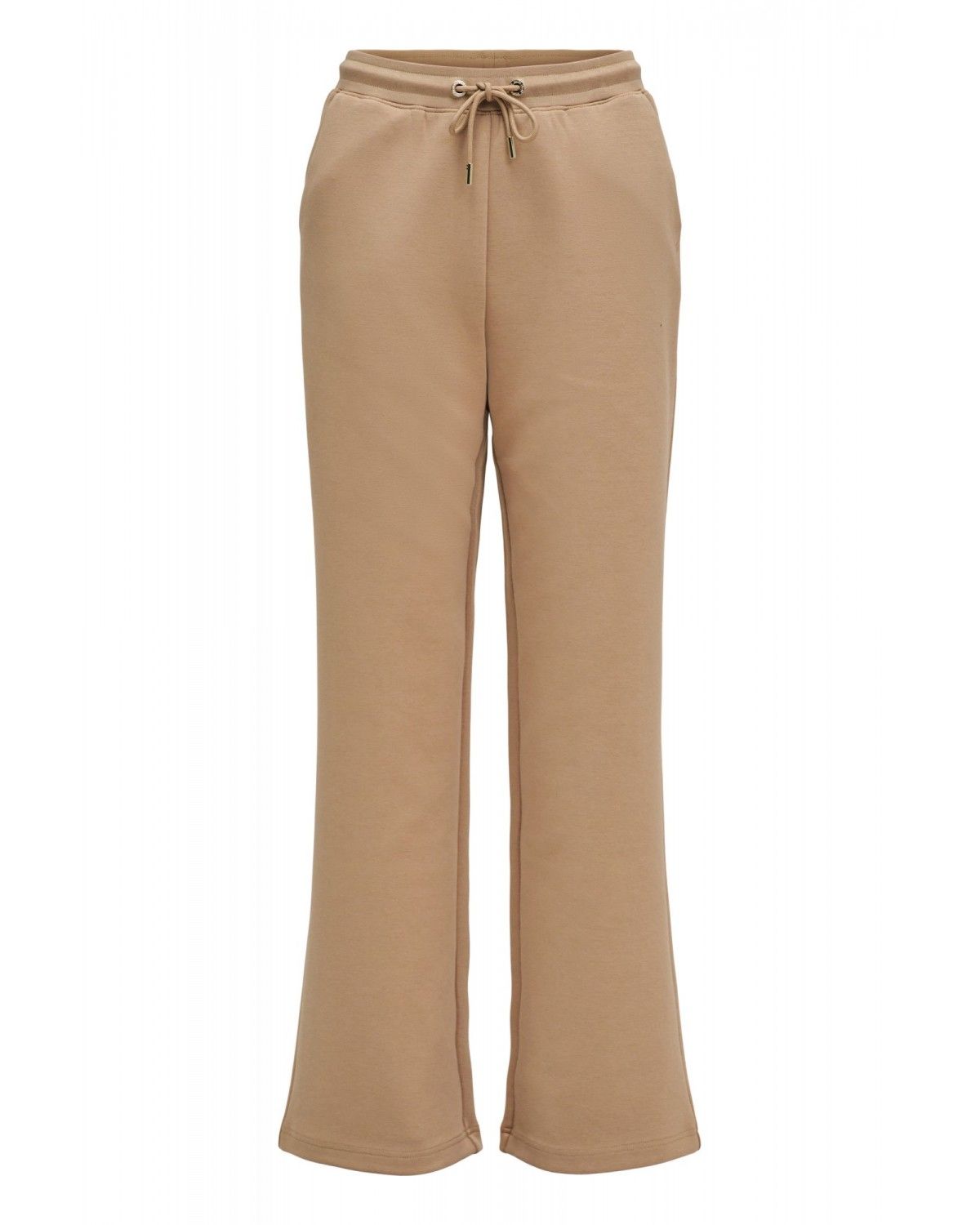 Pantalones jogger de punto con pernera wide de mujer - Salsa Jeans - Marrón Marrón-6
