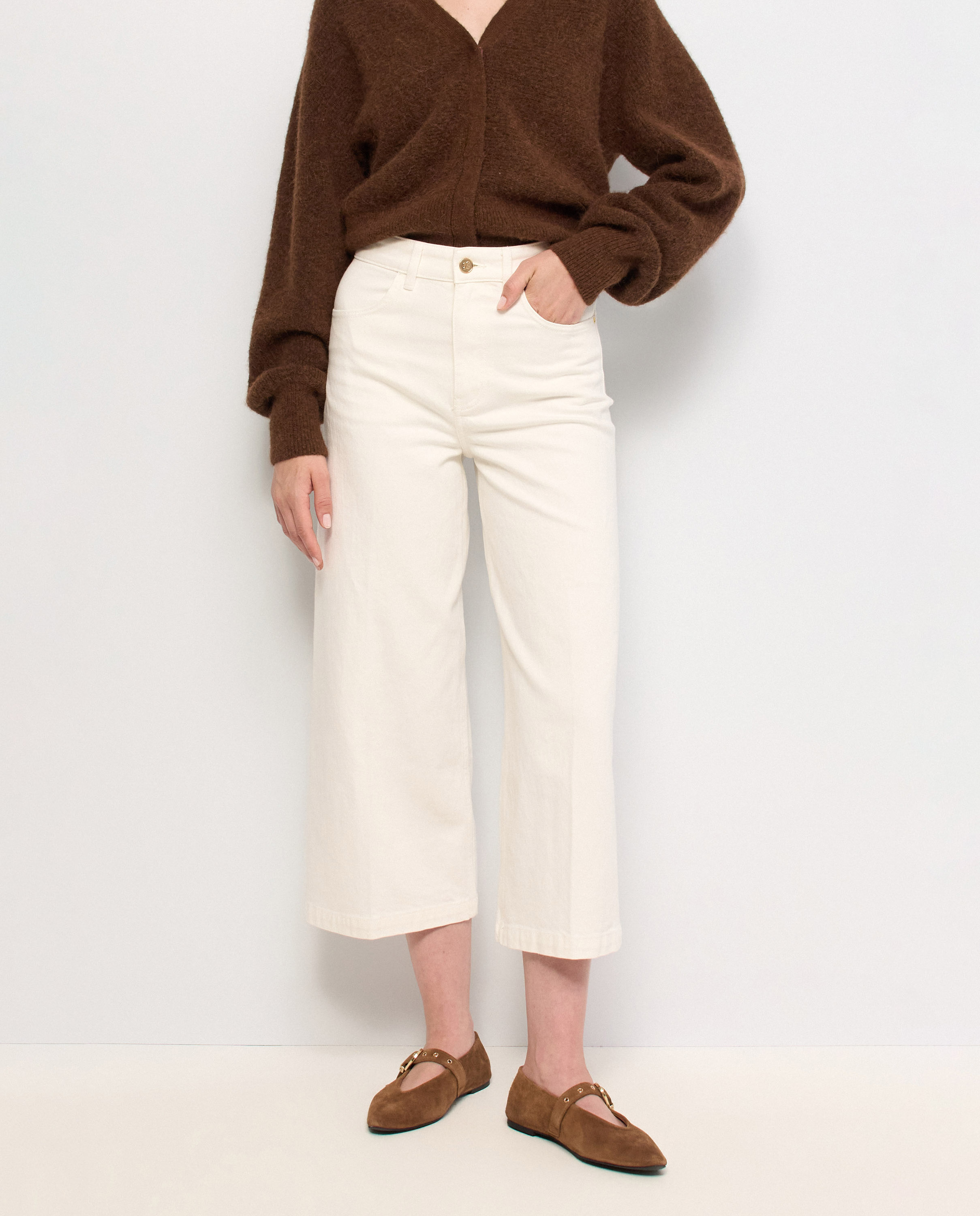 Vaqueros culotte de mujer - Salsa Jeans - Natural Natural-5