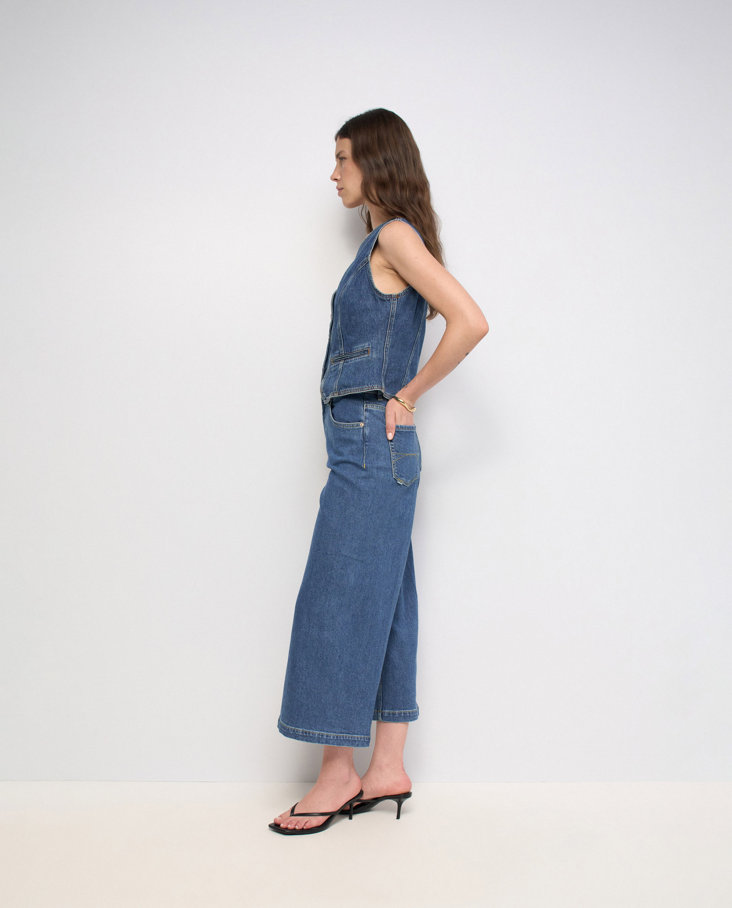 Vaqueros culotte de mujer - Salsa Jeans - Azul Azul-2