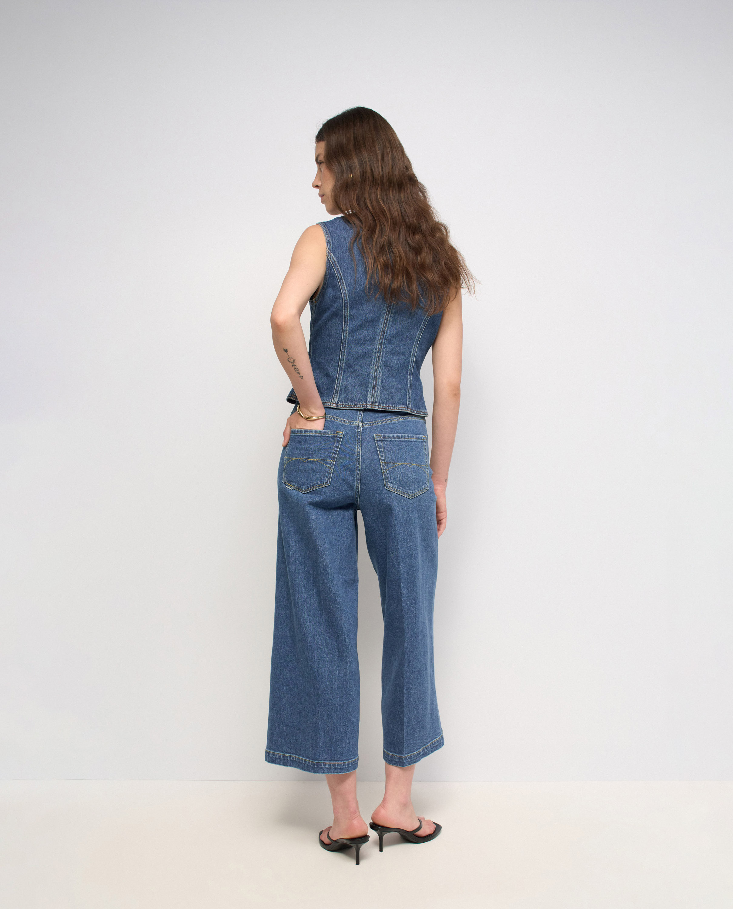 Vaqueros culotte de mujer - Salsa Jeans - Azul Azul-3