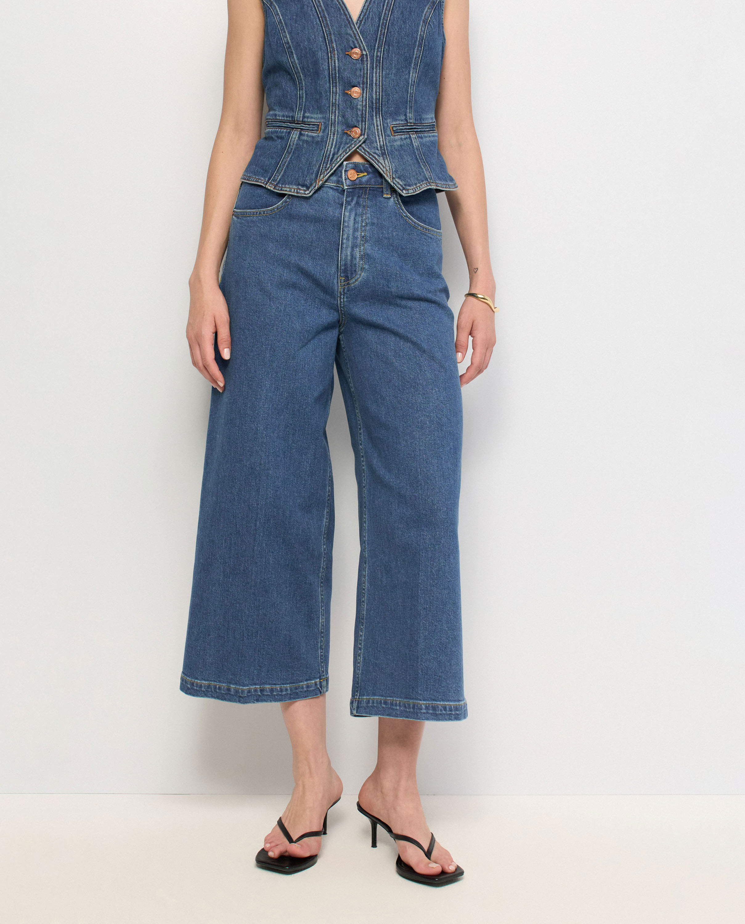 Vaqueros culotte de mujer - Salsa Jeans - Azul Azul-5